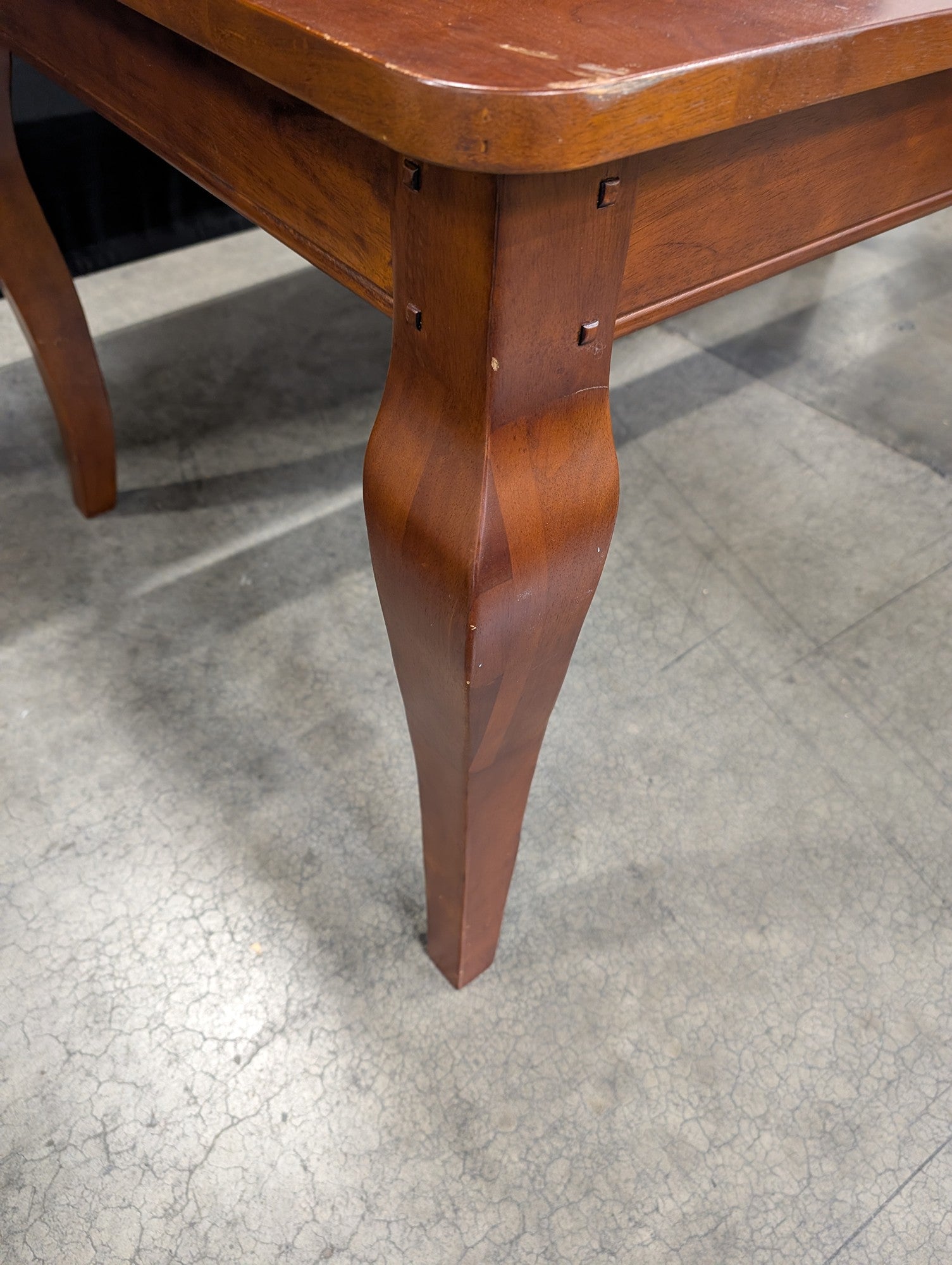 Pottery Barn Broxext Mahogany Stained Wood Extension Dining Table