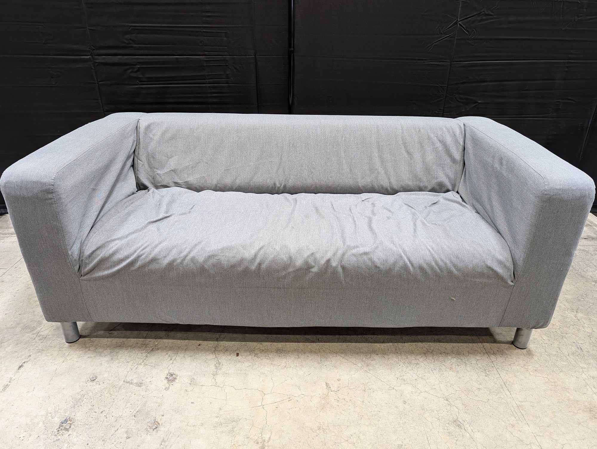 Ikea Grey Fabric Sofa