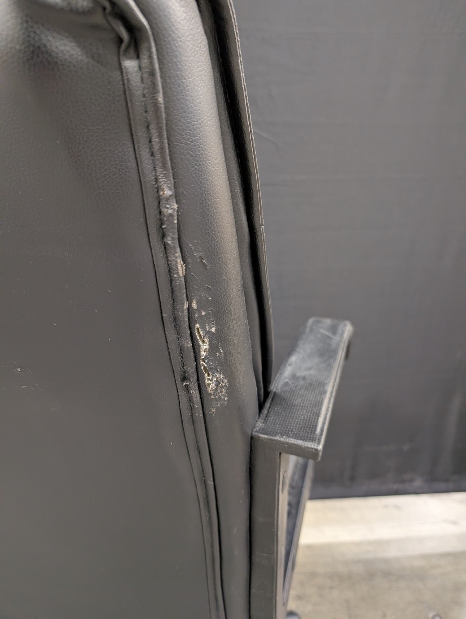 Comfortable Black Faux Leather Adjustable Swivel Office Chair