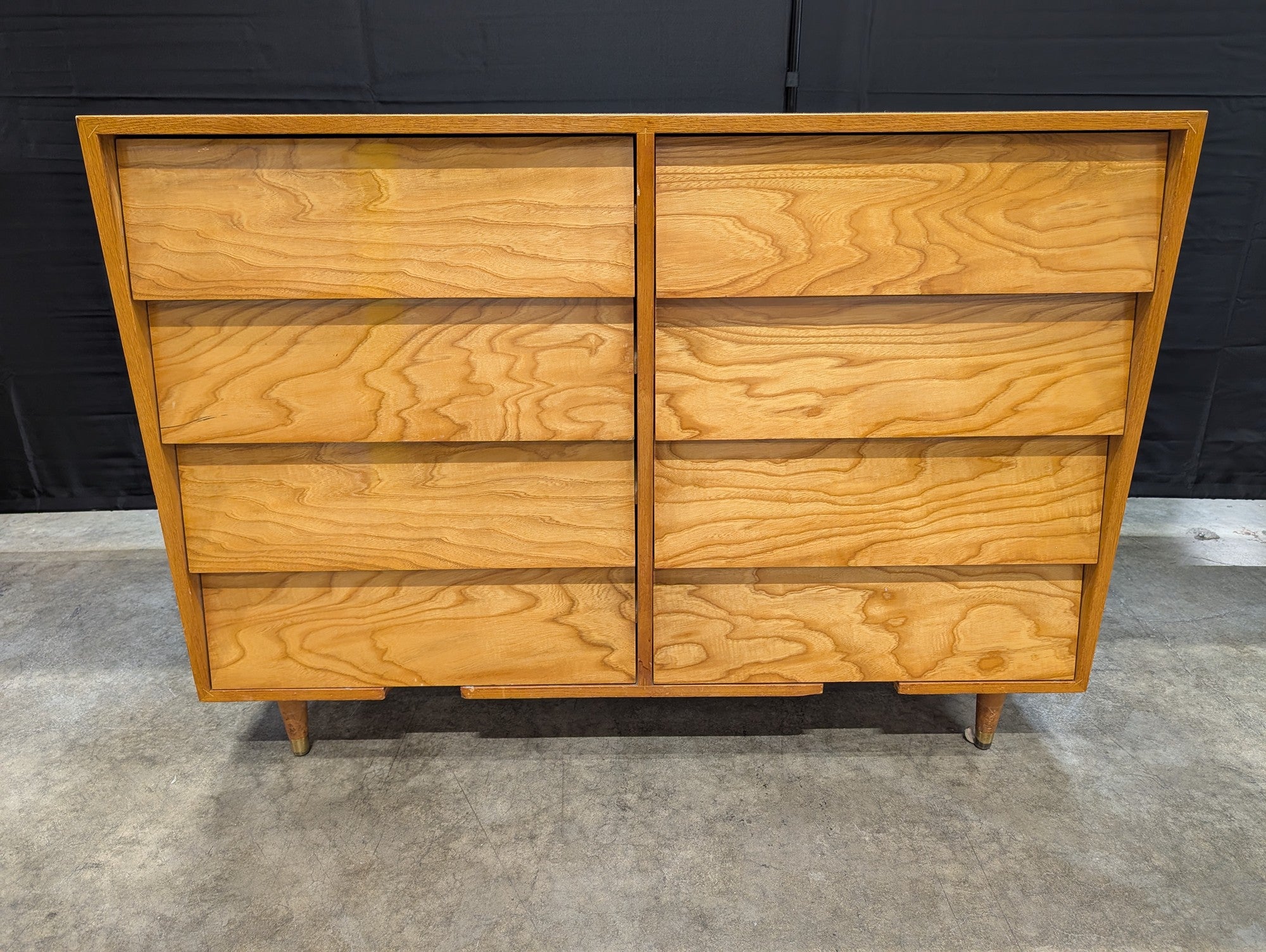 The Leighton Line Mid-Century Modern Tapered Wood Dresser
