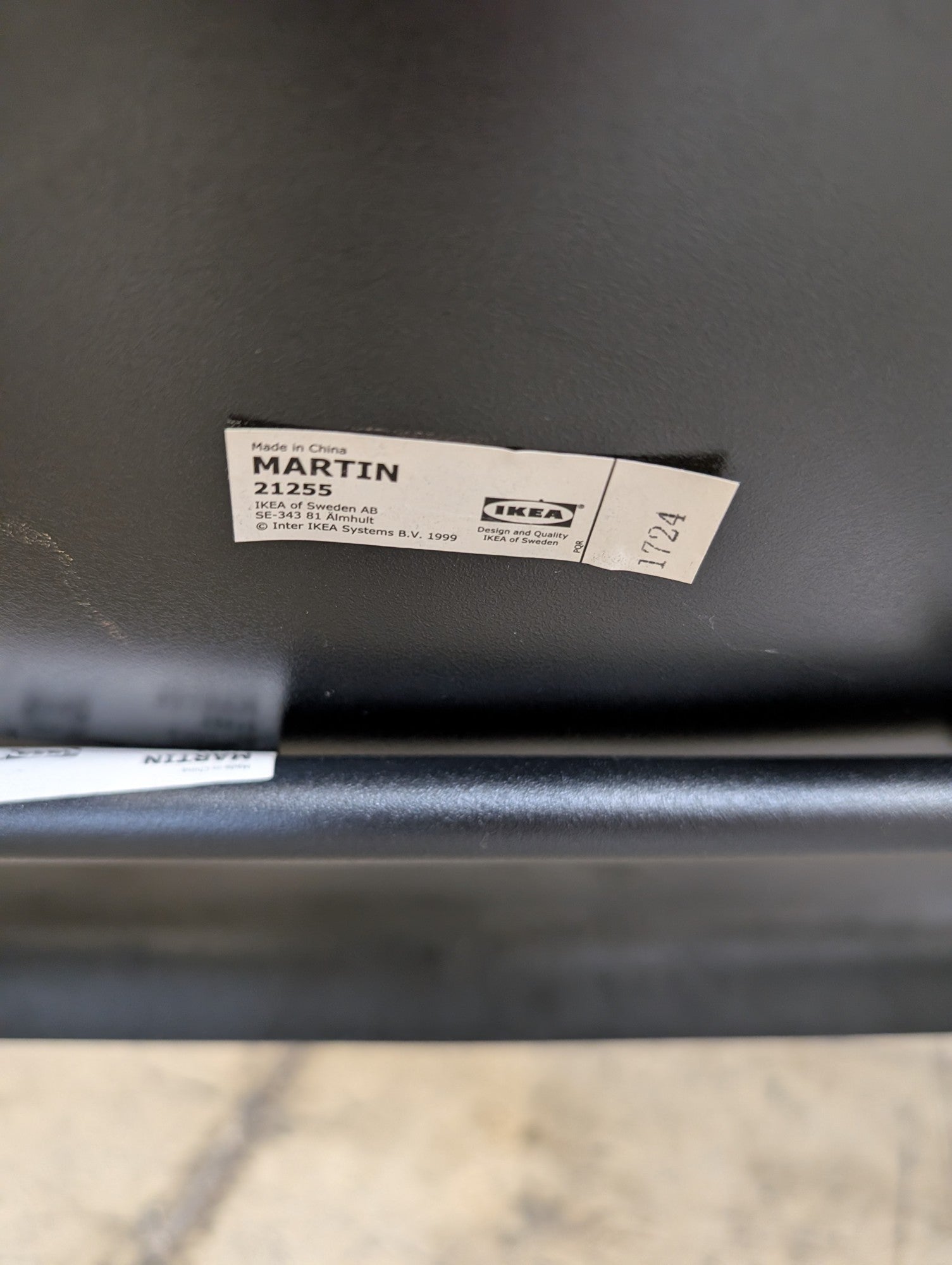 IKEA Martin Black Molded Plywood Dining Chair