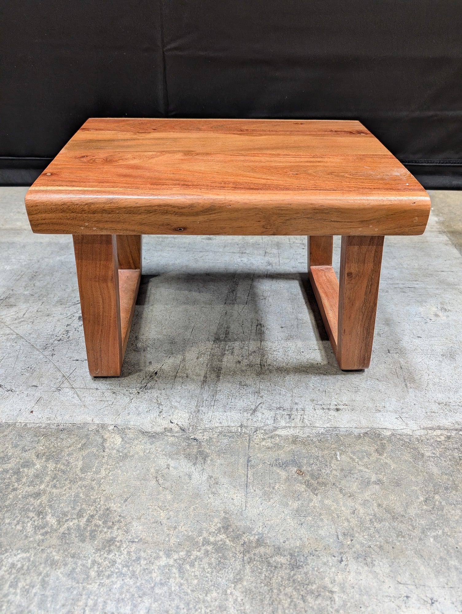 Solid Wood Square Side Table Minimalist Design