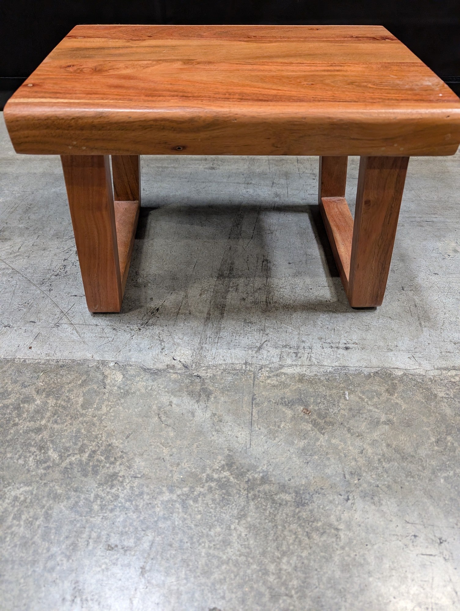 Solid Wood Square Side Table Minimalist Design