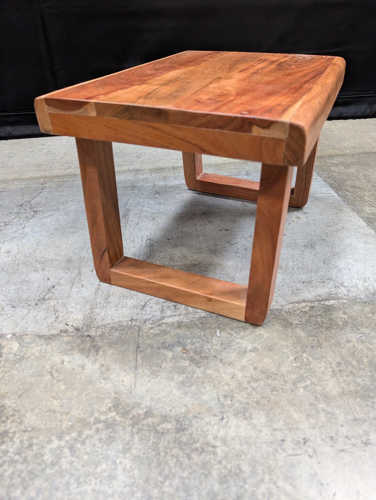 Solid Wood Square Side Table Minimalist Design