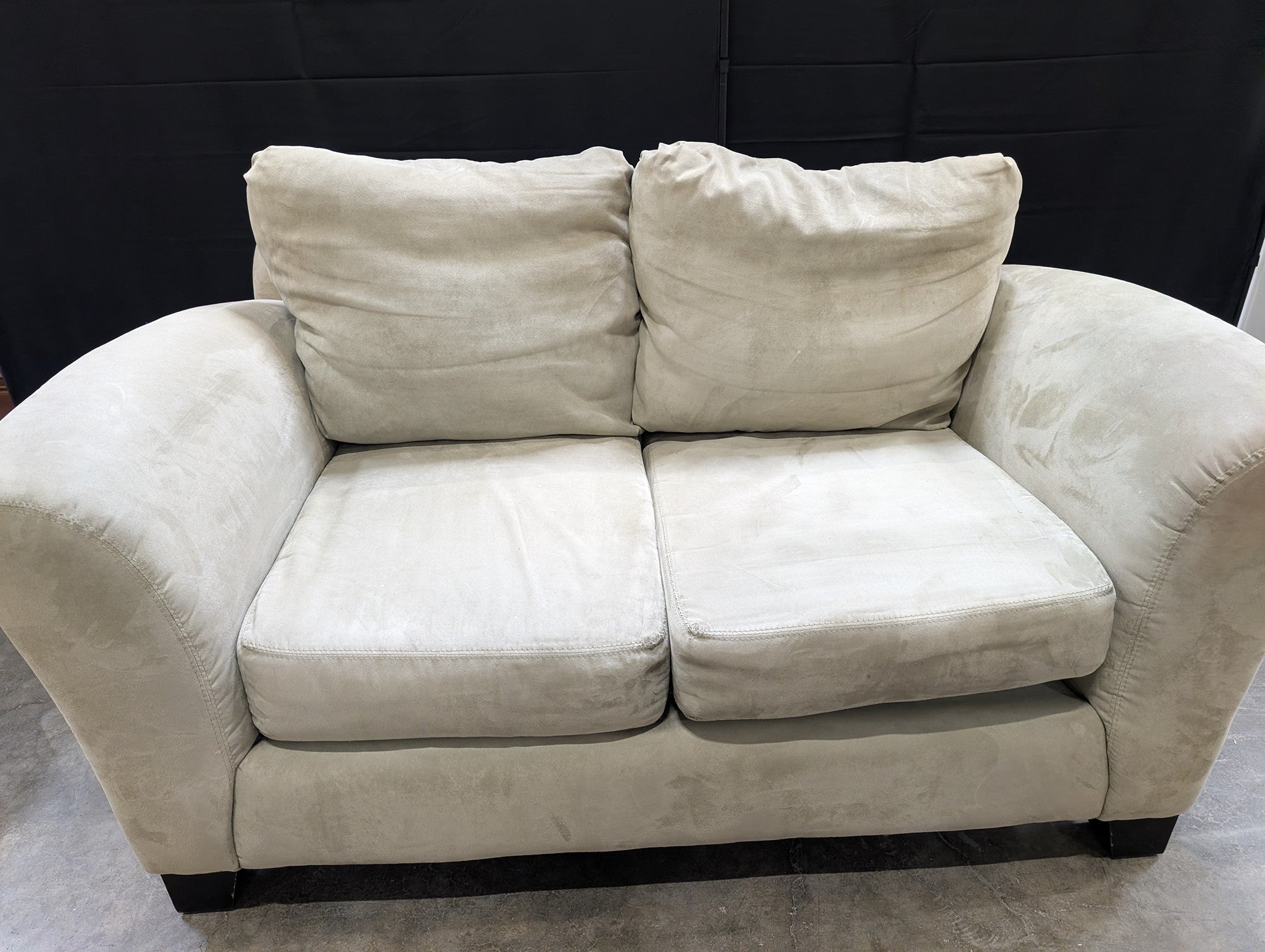 Van Gogh Designs Modern Greige Two-Seater Loveseat Sofa