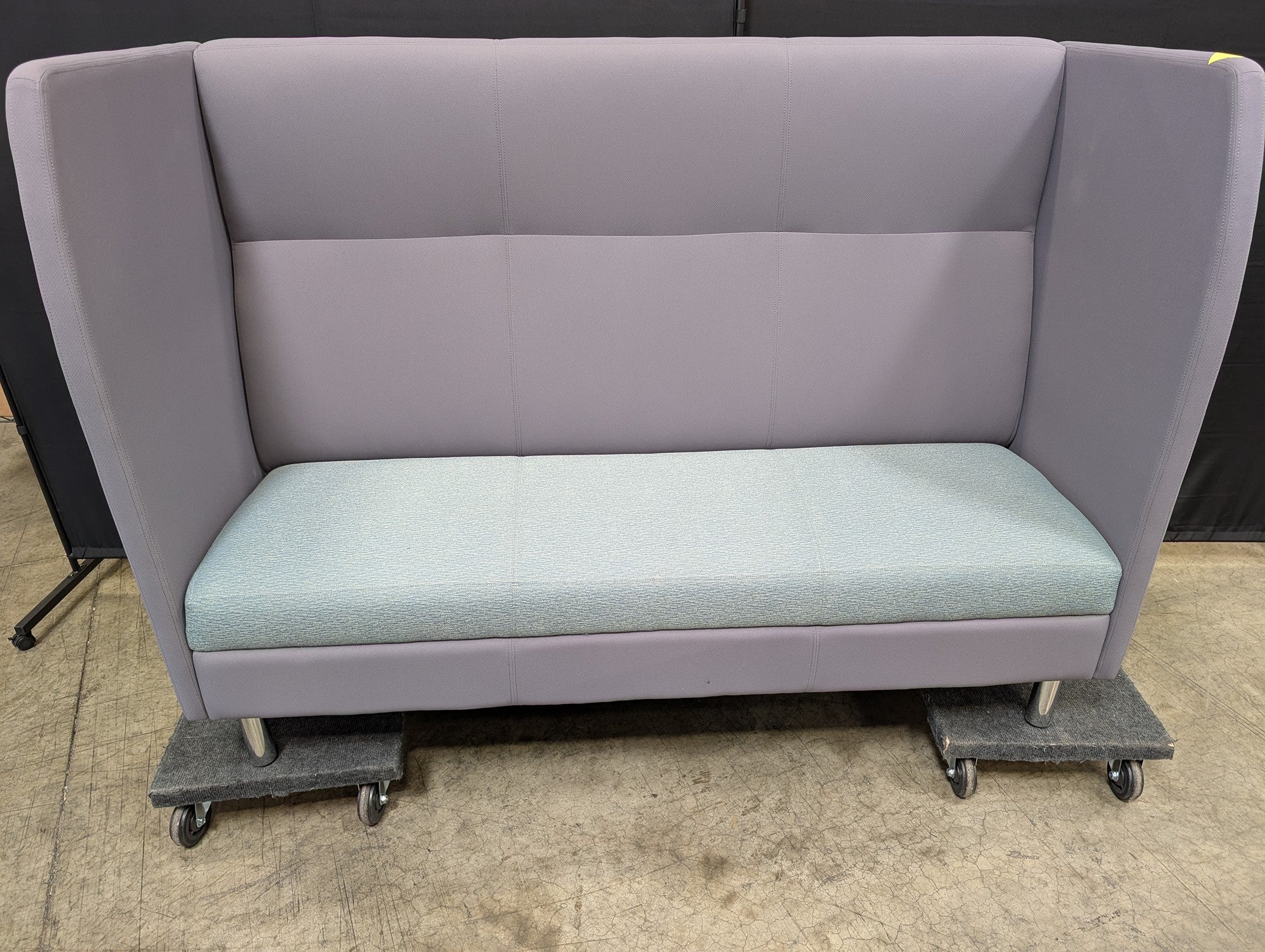 OFS Heya High-Back Privacy Bench – 2-Person Lounge (4 Available)