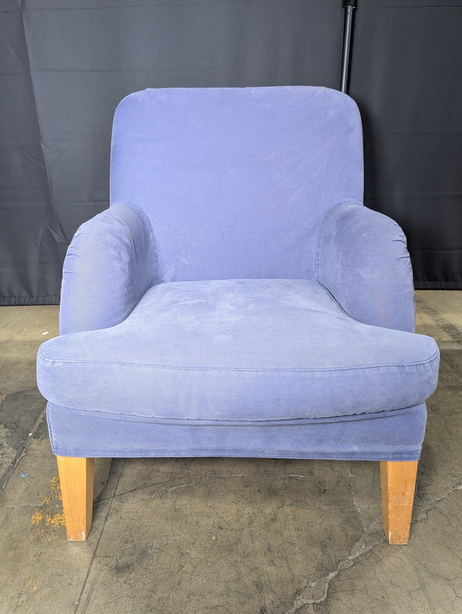 Periwinkle Fabric Club Armchair