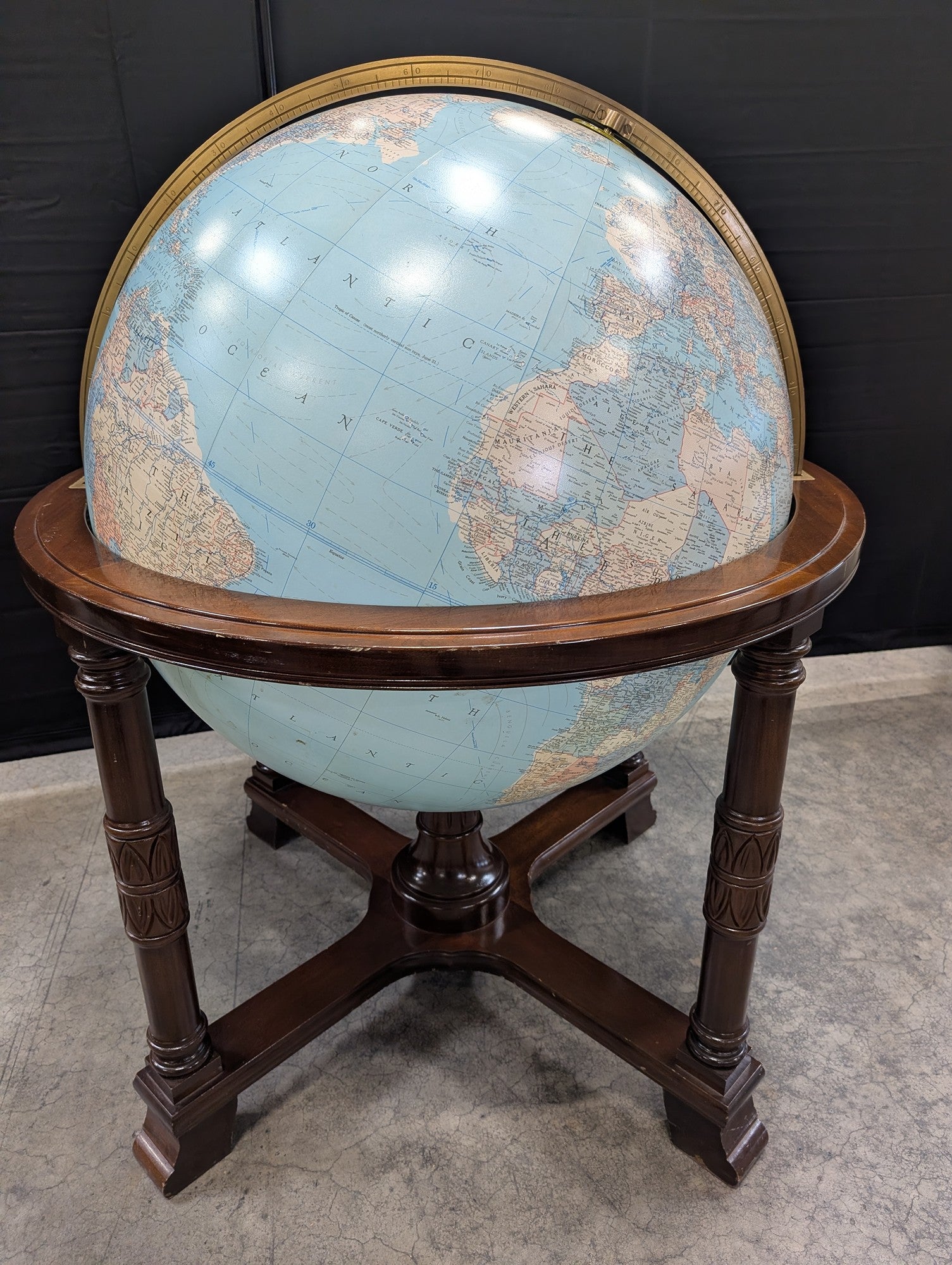Impressive Replogle 32 Inch Floor Standing Library Globe (Retail -$13,950)