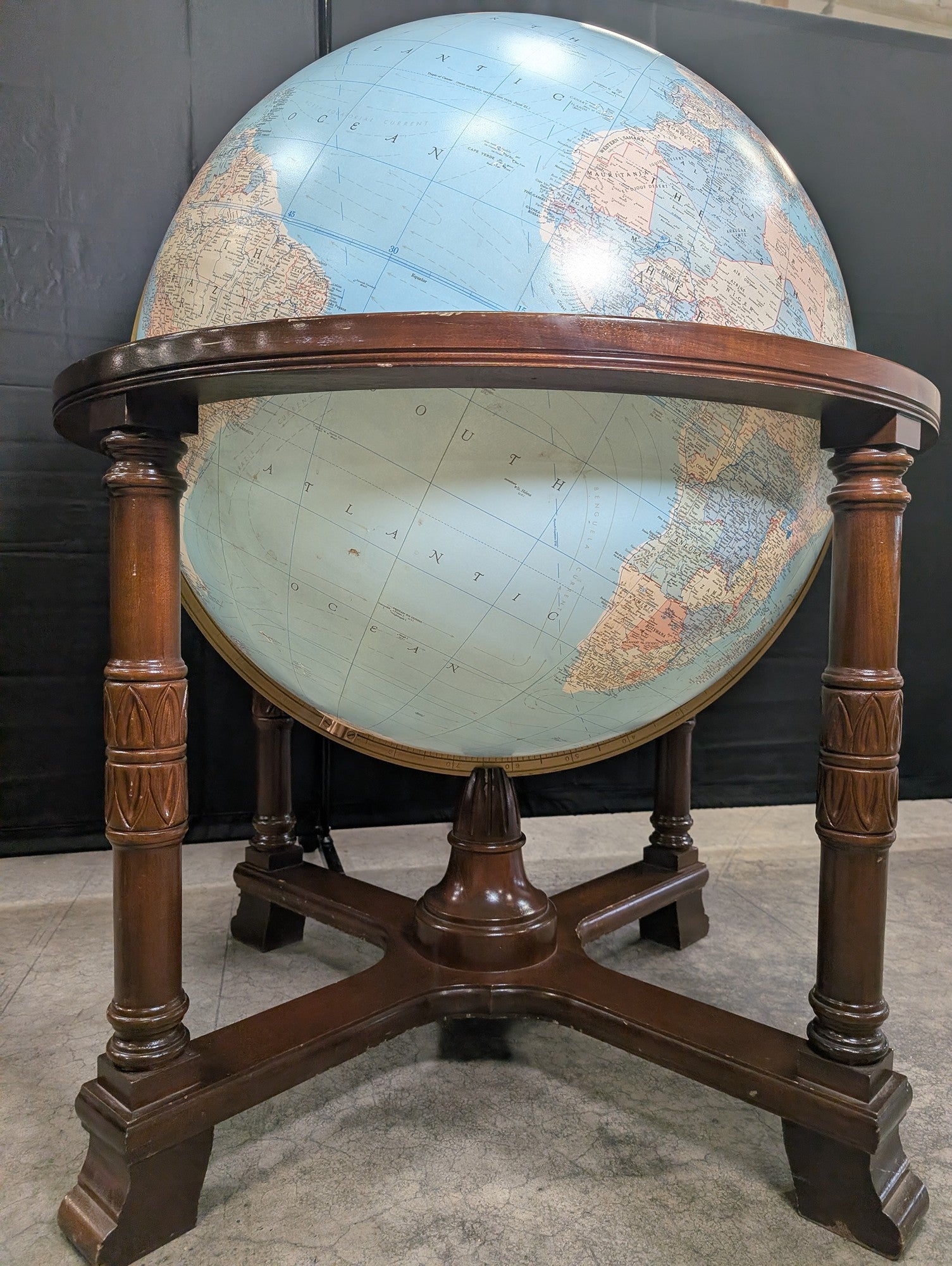 Impressive Replogle 32 Inch Floor Standing Library Globe (Retail -$13,950)