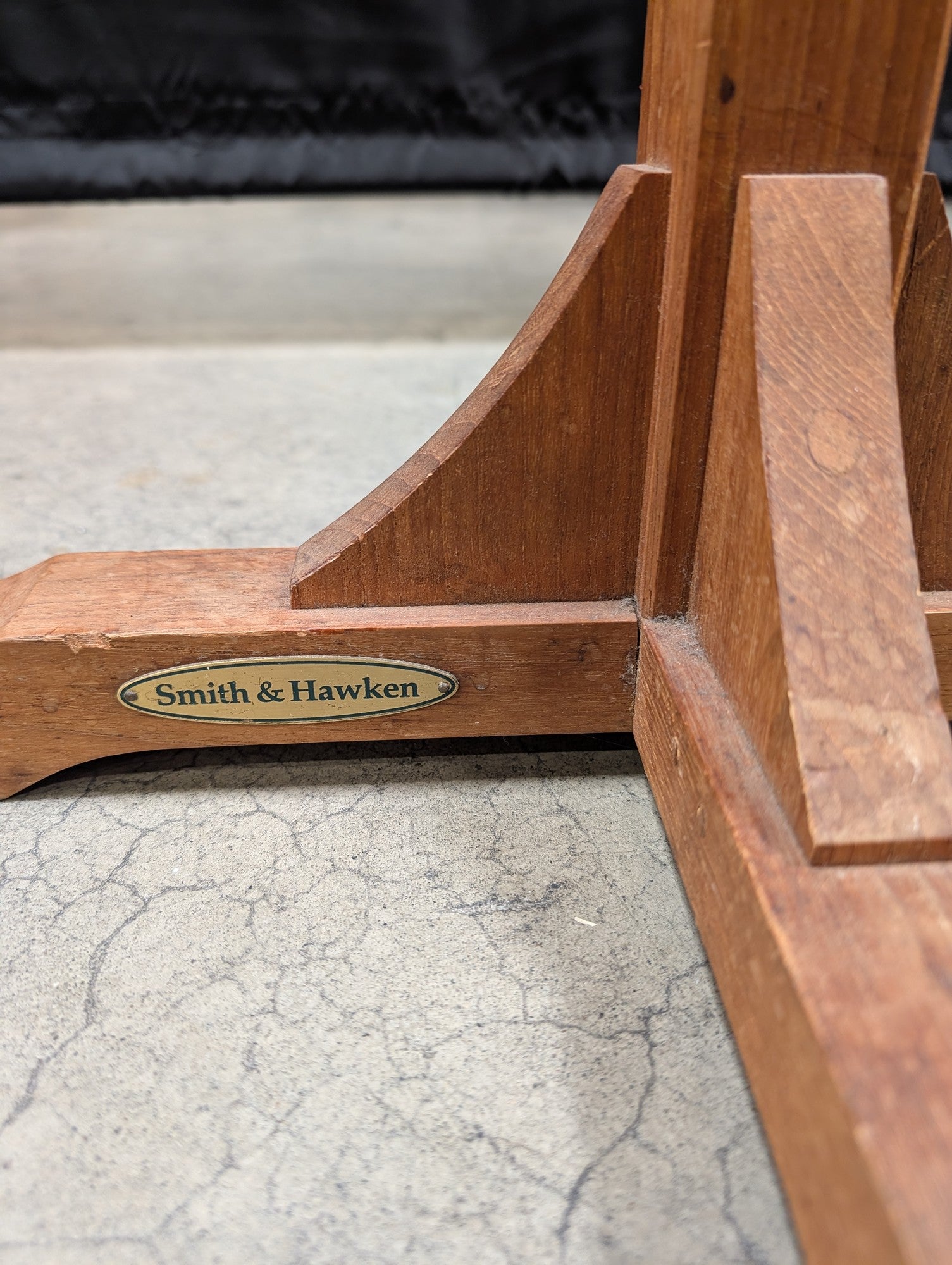 Smith & Hawken Freestanding Wood Coat Rack with Metal Hooks