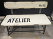 Industrial Style ATELIER Metal Bench with Backrest