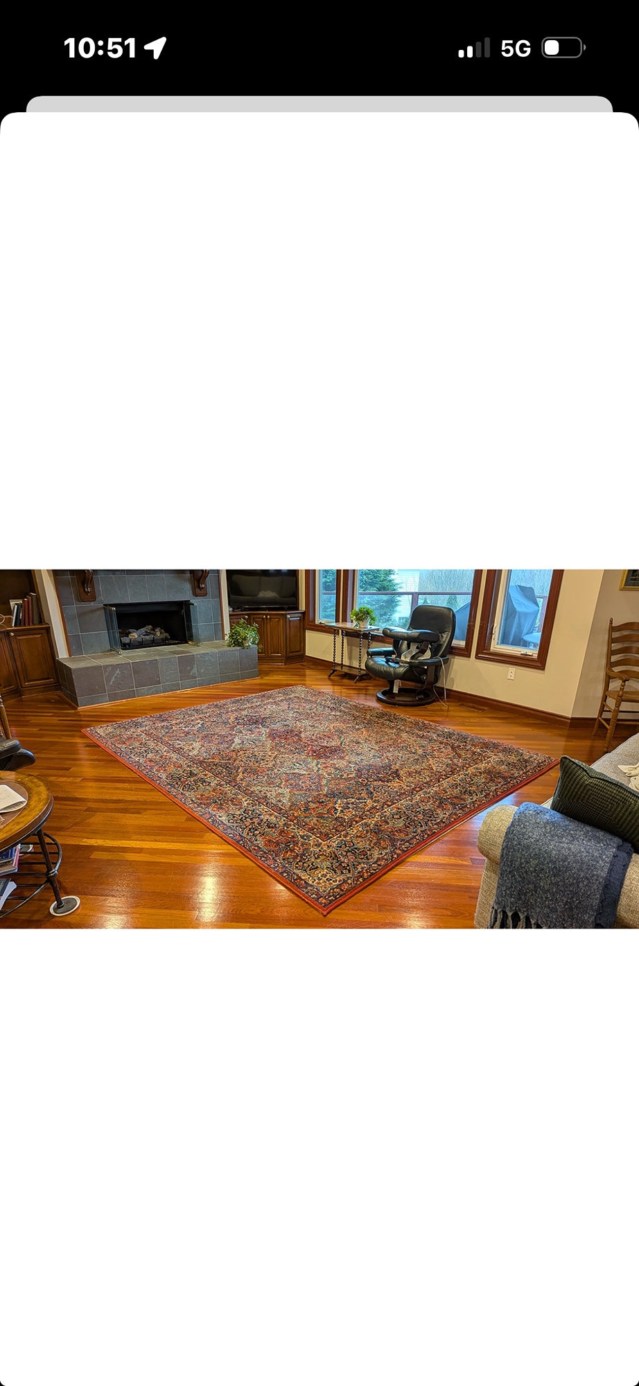 8'8" x 10'6" Karastan Rug Multicolor panel Kirman# 717 Original 700 Series Wool Rug