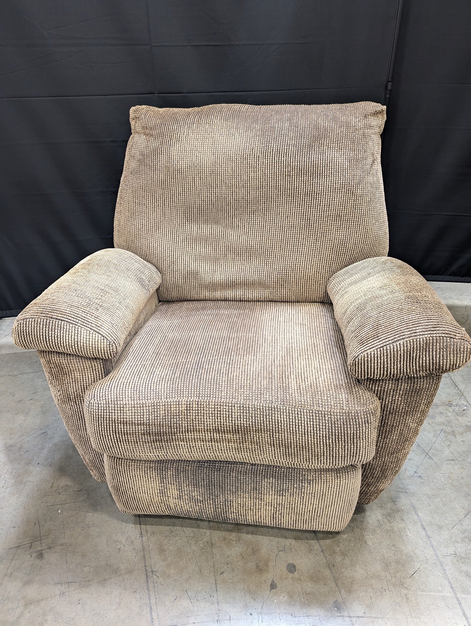 Textured Striped Recliner Armchair