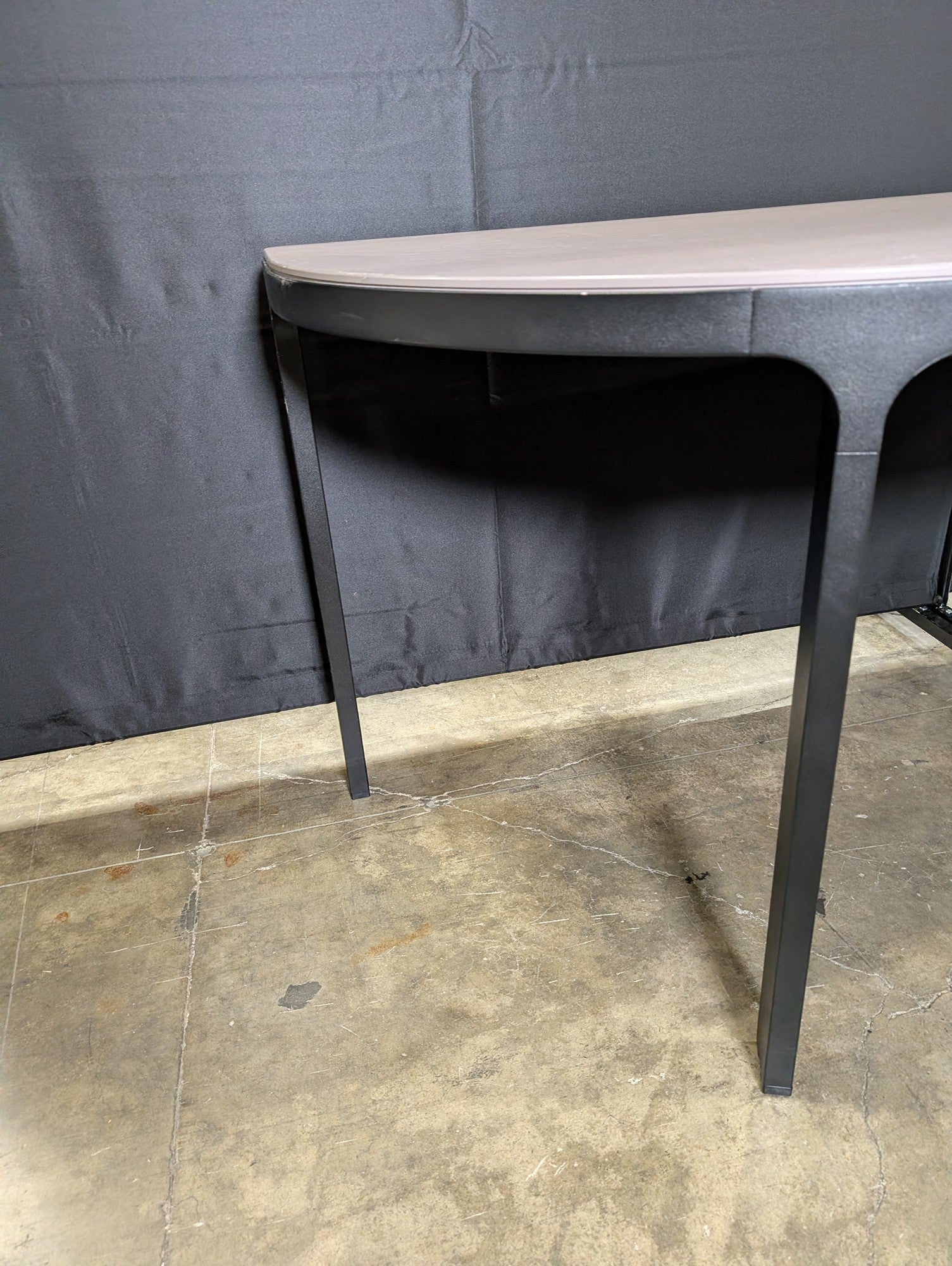 Contemporary Half-Moon Entryway Table