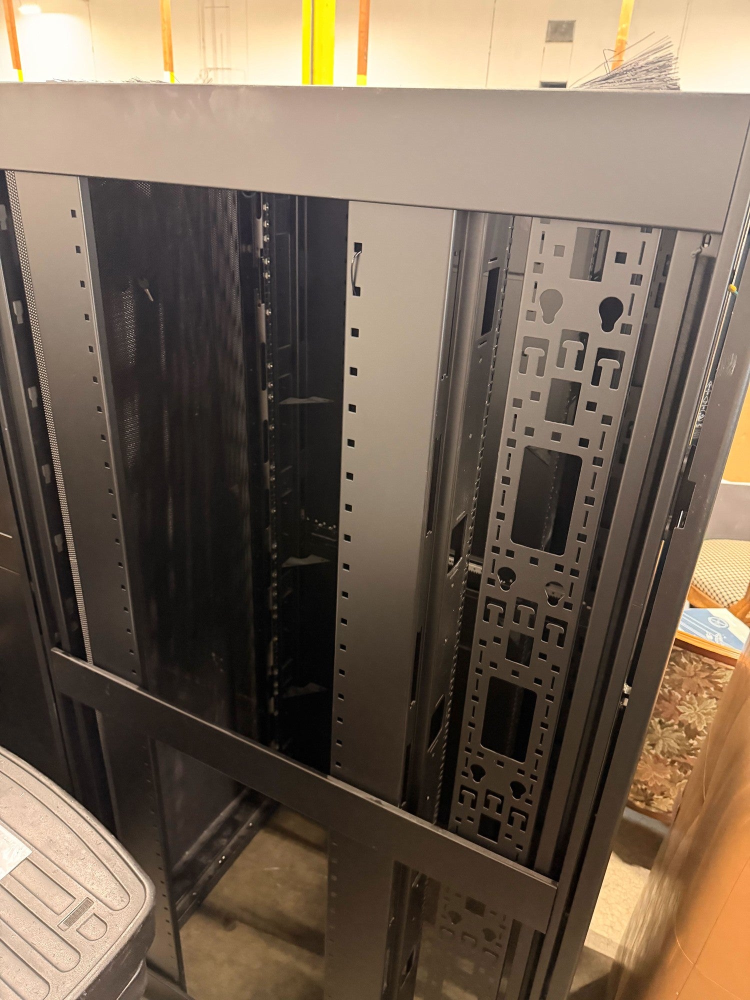 APC Sturdy Black Perforated Door Server Rack Cabinet