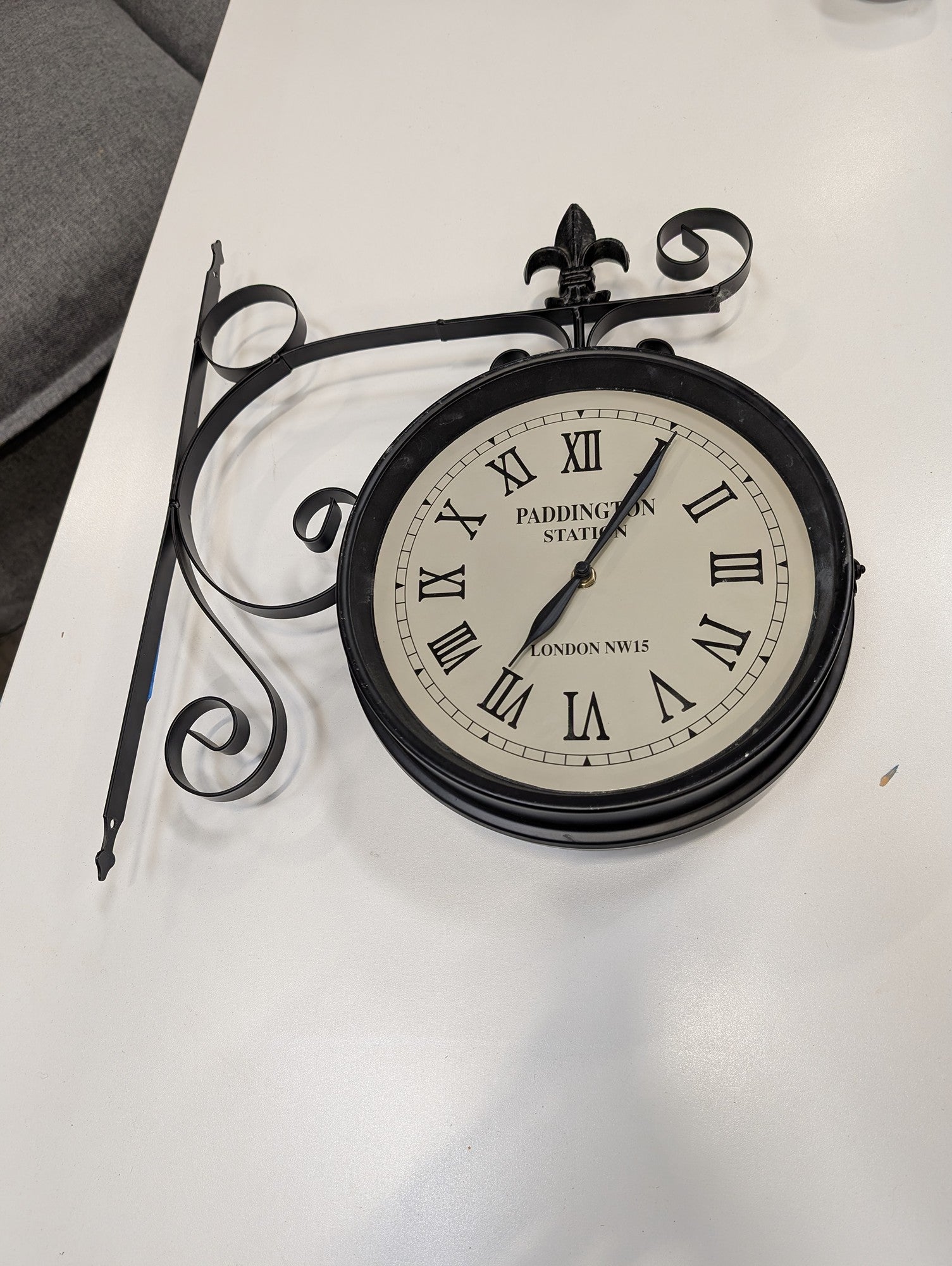 Decorative Double-Sided Paddington Station Style Wall Clock