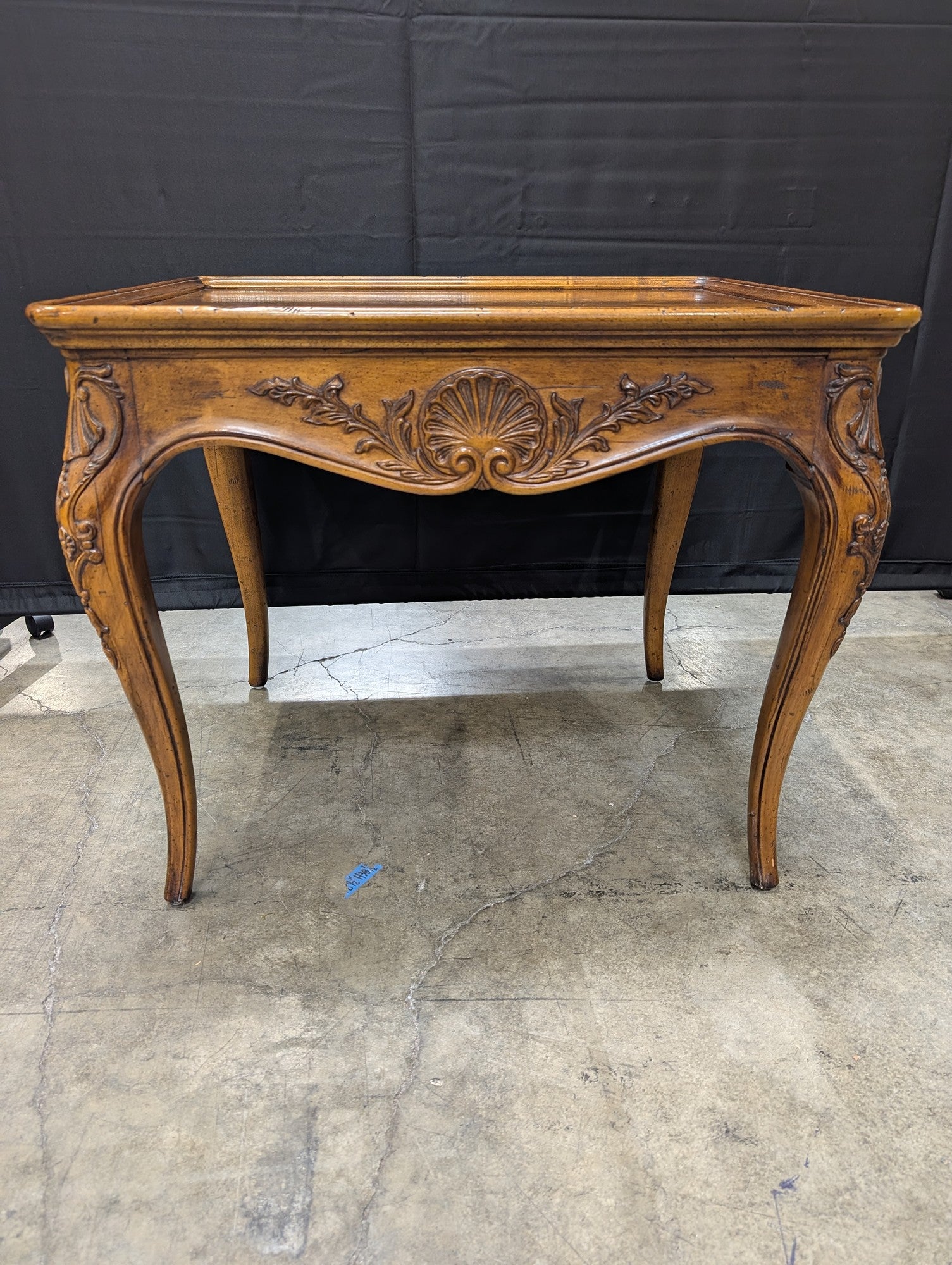 Henredon Villanary Collection Carved Wood Side Table
