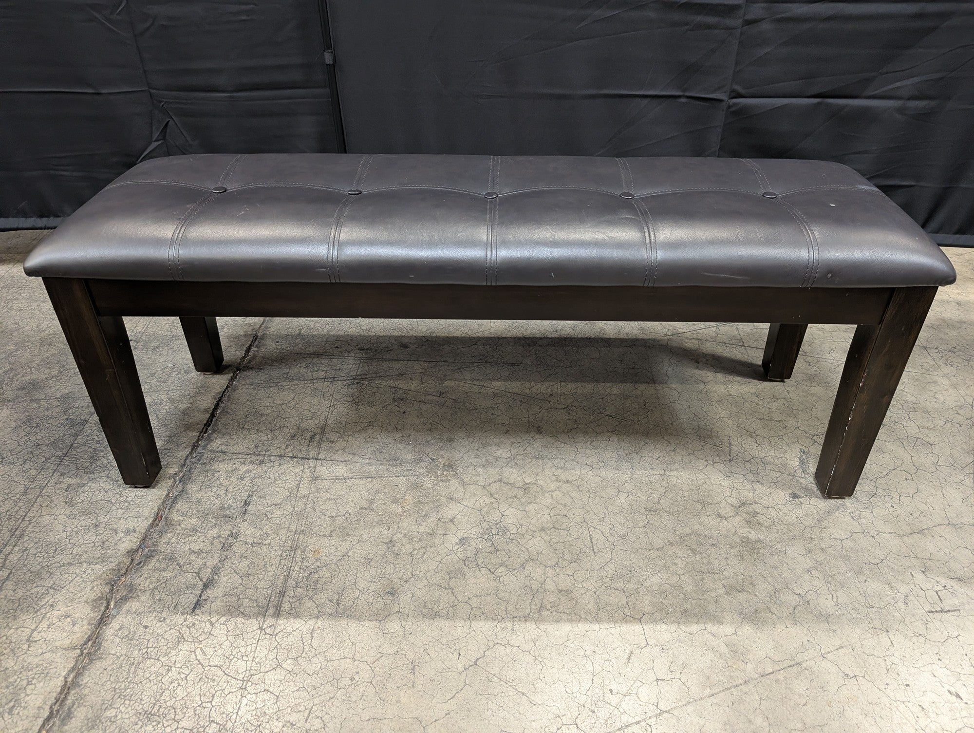 Ashley Furniture Tufted Faux Leather Upholstered Bench