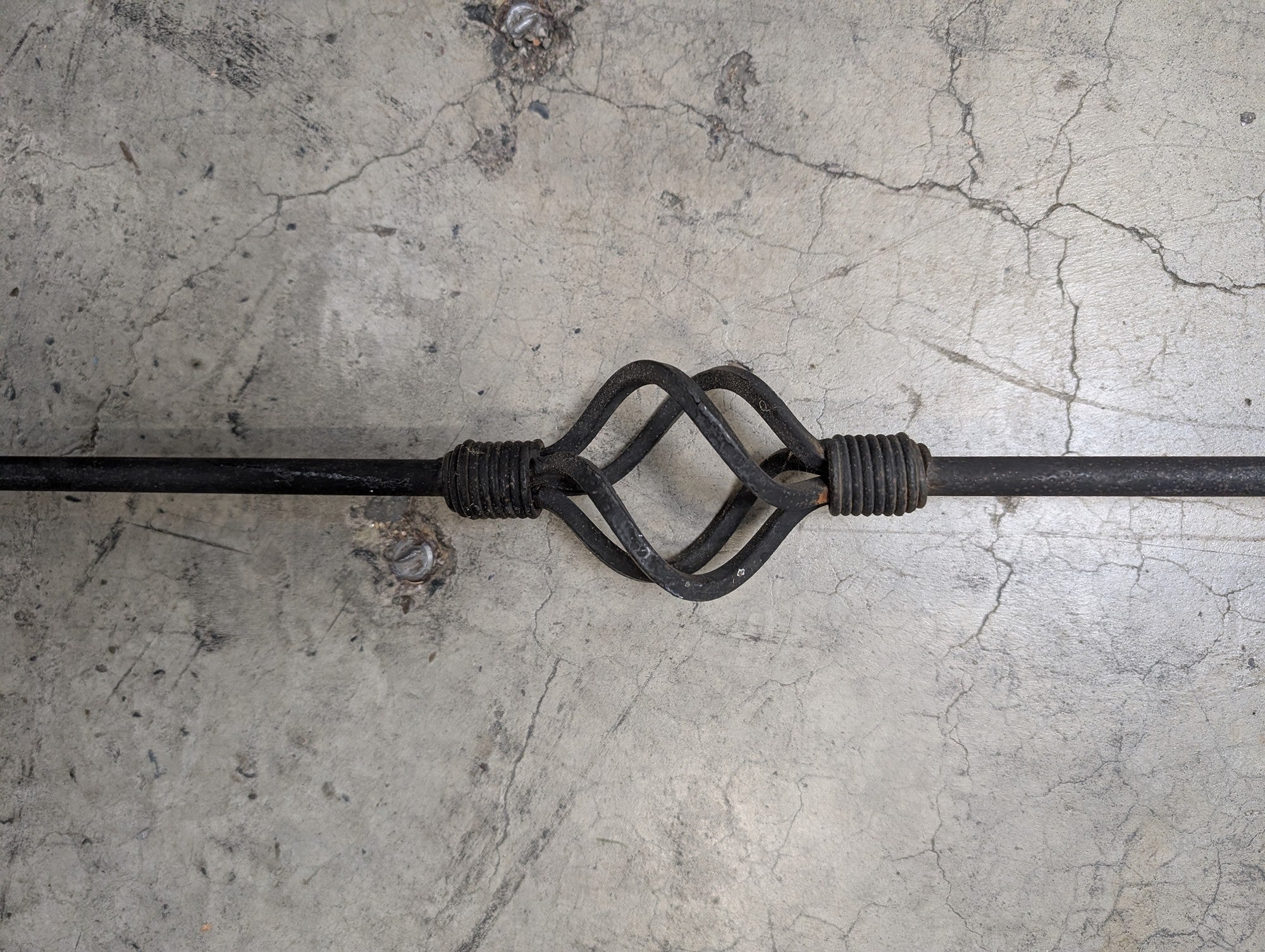 Decorative Forged Metal Garden Torch Holder Stake