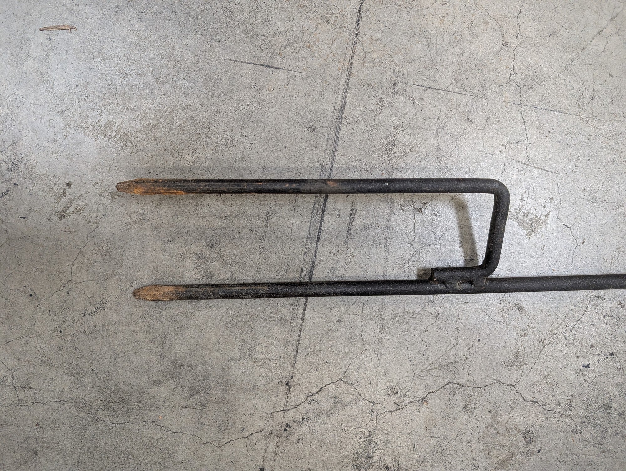 Decorative Forged Metal Garden Torch Holder Stake