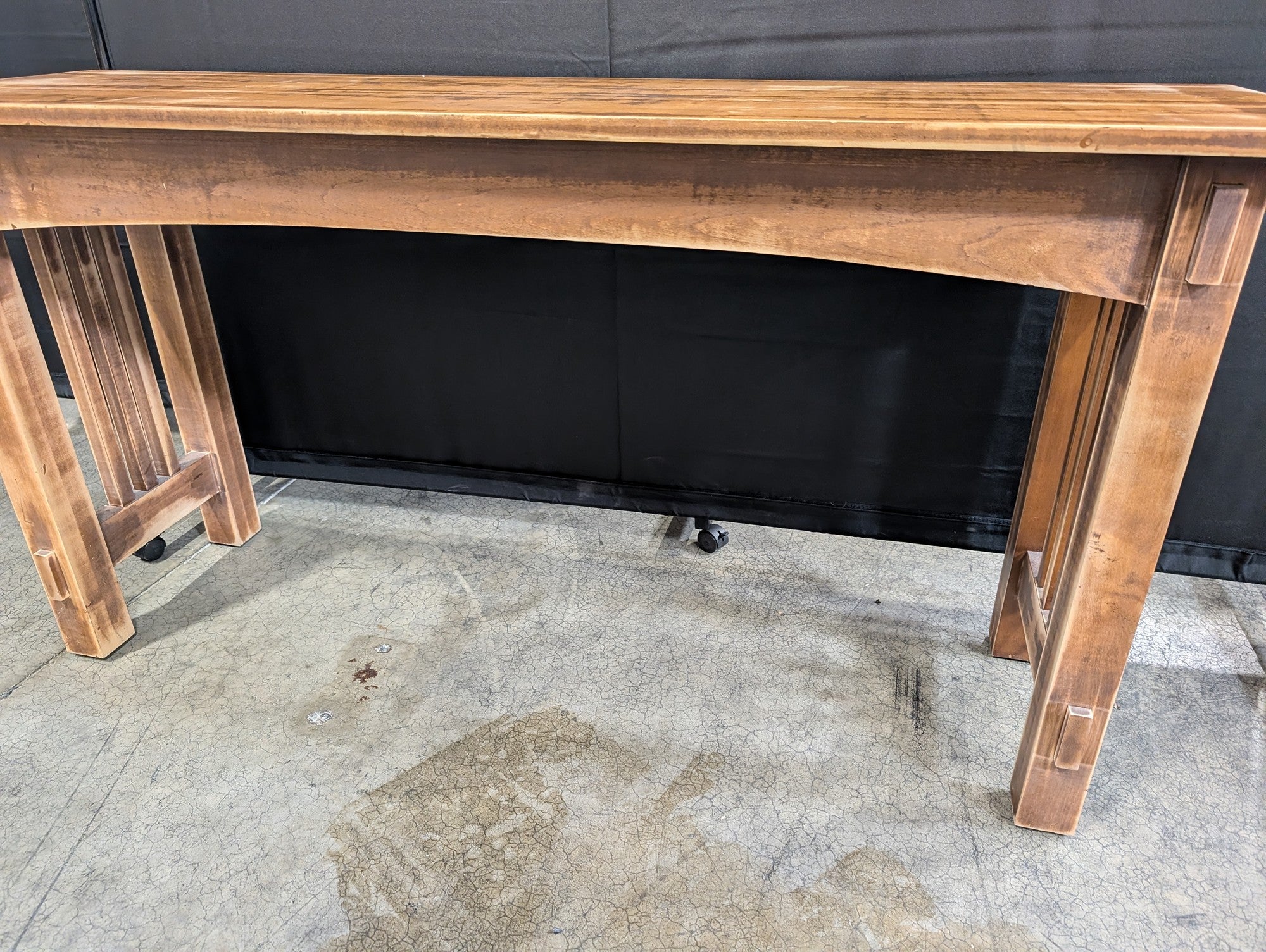 Rustic Wood Craftsman Style Console Table