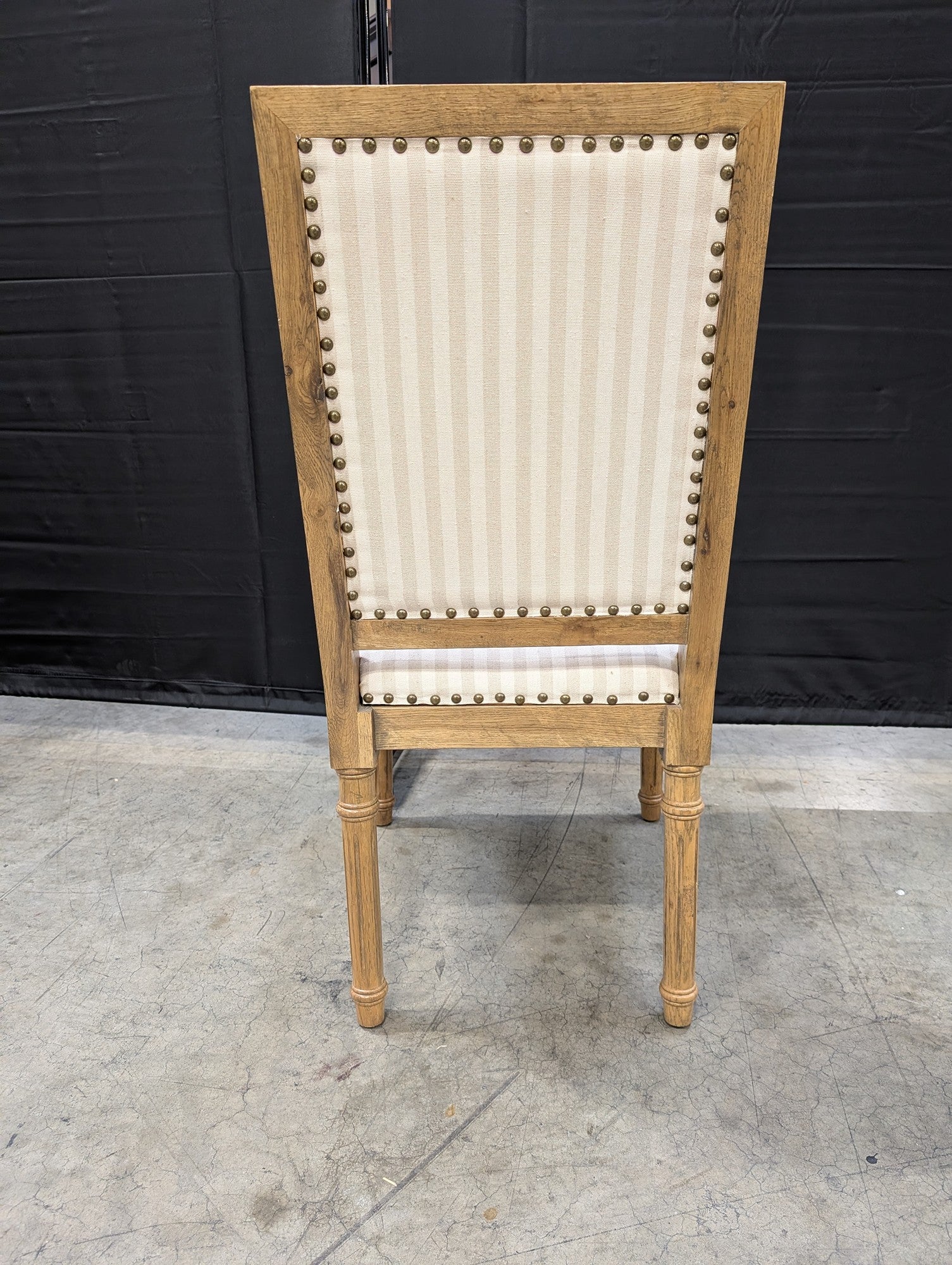 Farmhouse Style Upholstered Dining Chair with Nailhead Trim