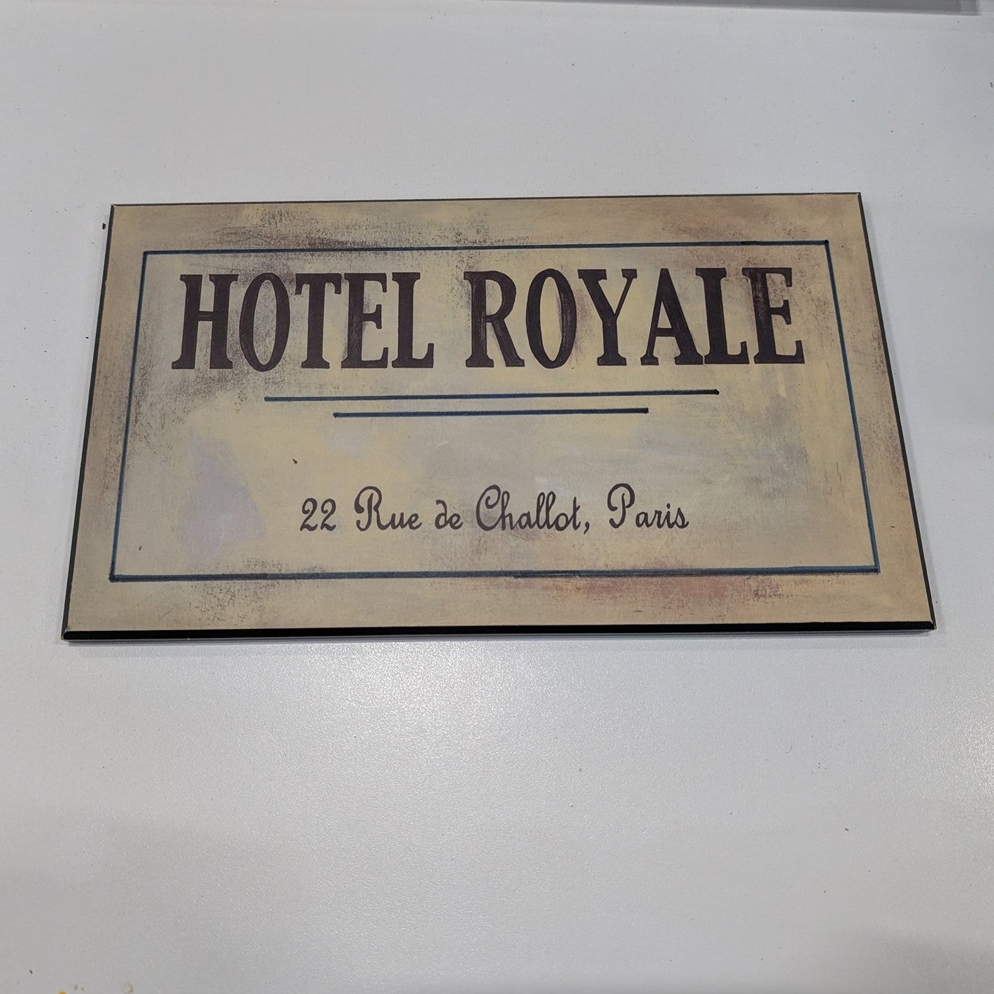 Parisian Hotel Royale Decorative Wall Plaque