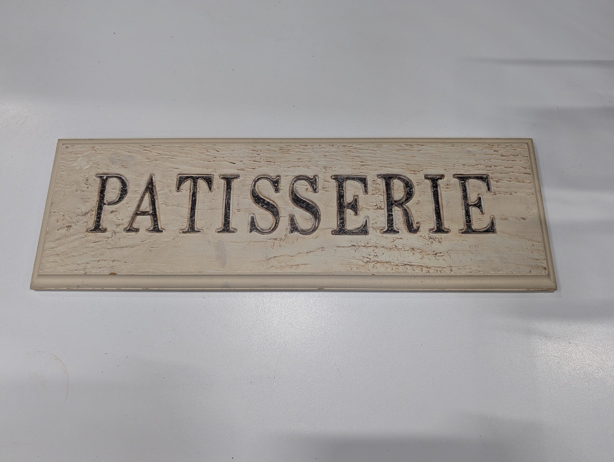Distressed Cream Patisserie Kitchen Wall Sign