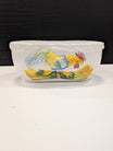 Barbot Portugal Hand Painted Rooster Ceramic Serving Bowl Planter