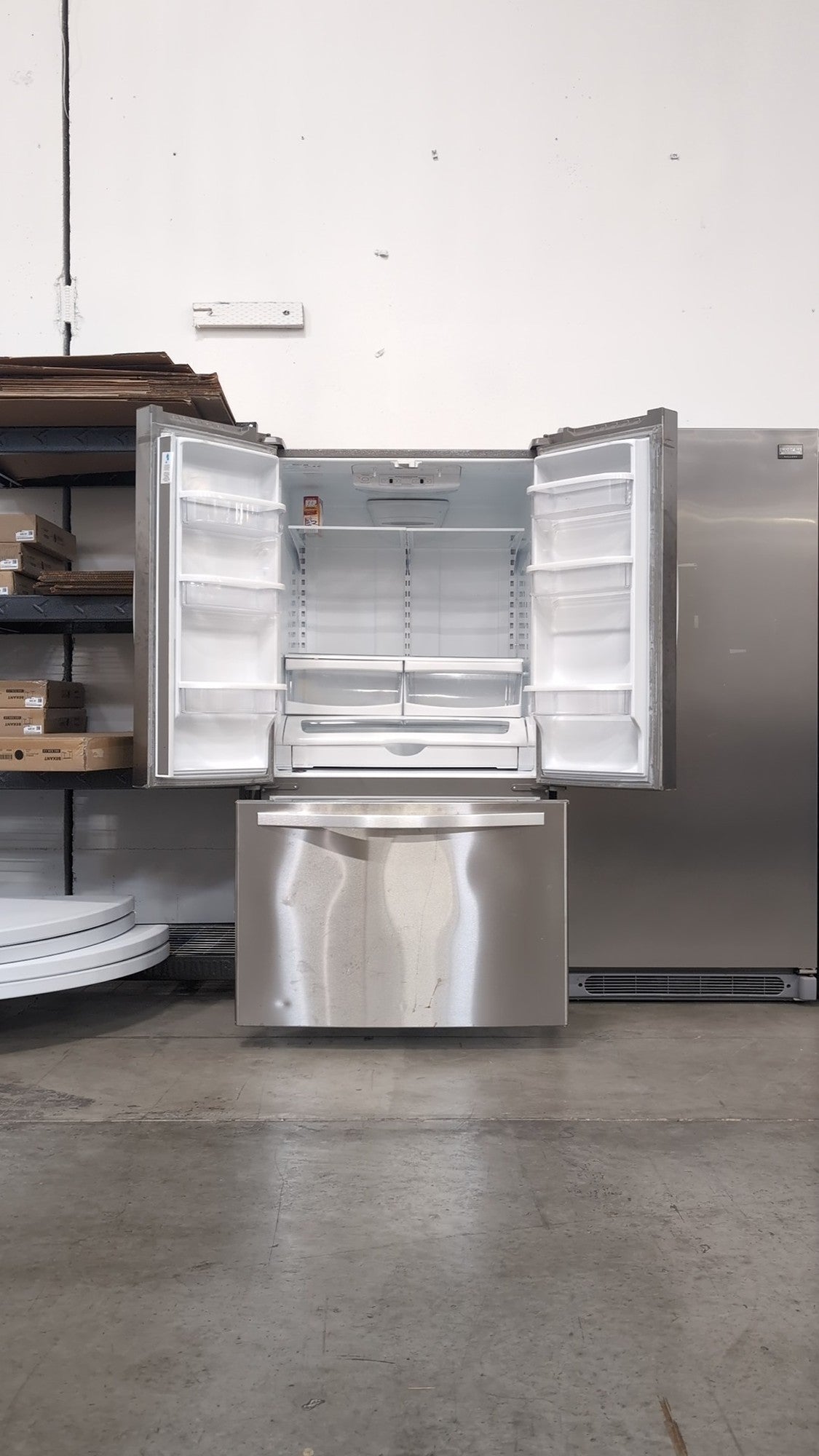 Broken shelves Whirlpool Stainless Steel French Door Refrigerator with Bottom Freezer