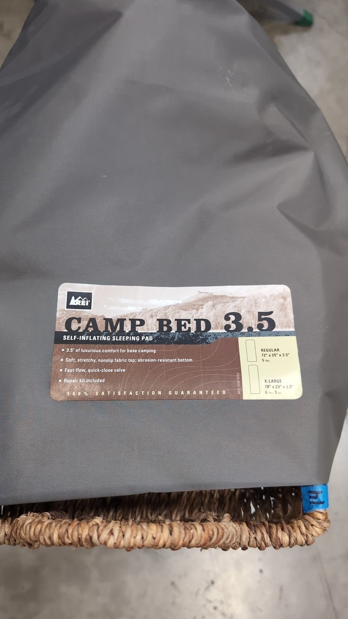 REI Camp Bed 3.5 Regular Self-Inflating Sleeping Pad Outdoor Gear