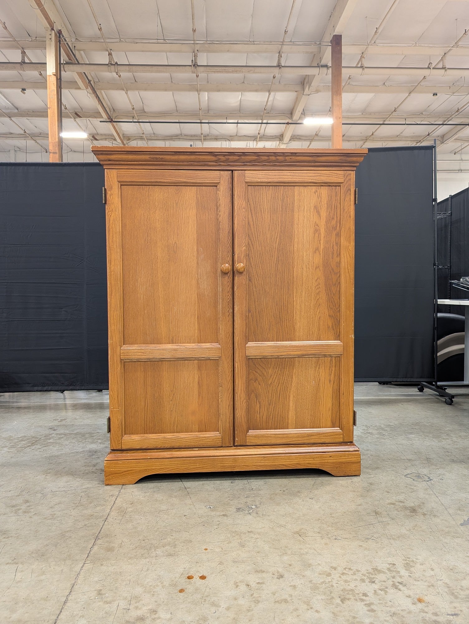 Bassett Classic Wood Armoire Media Storage Cabinet