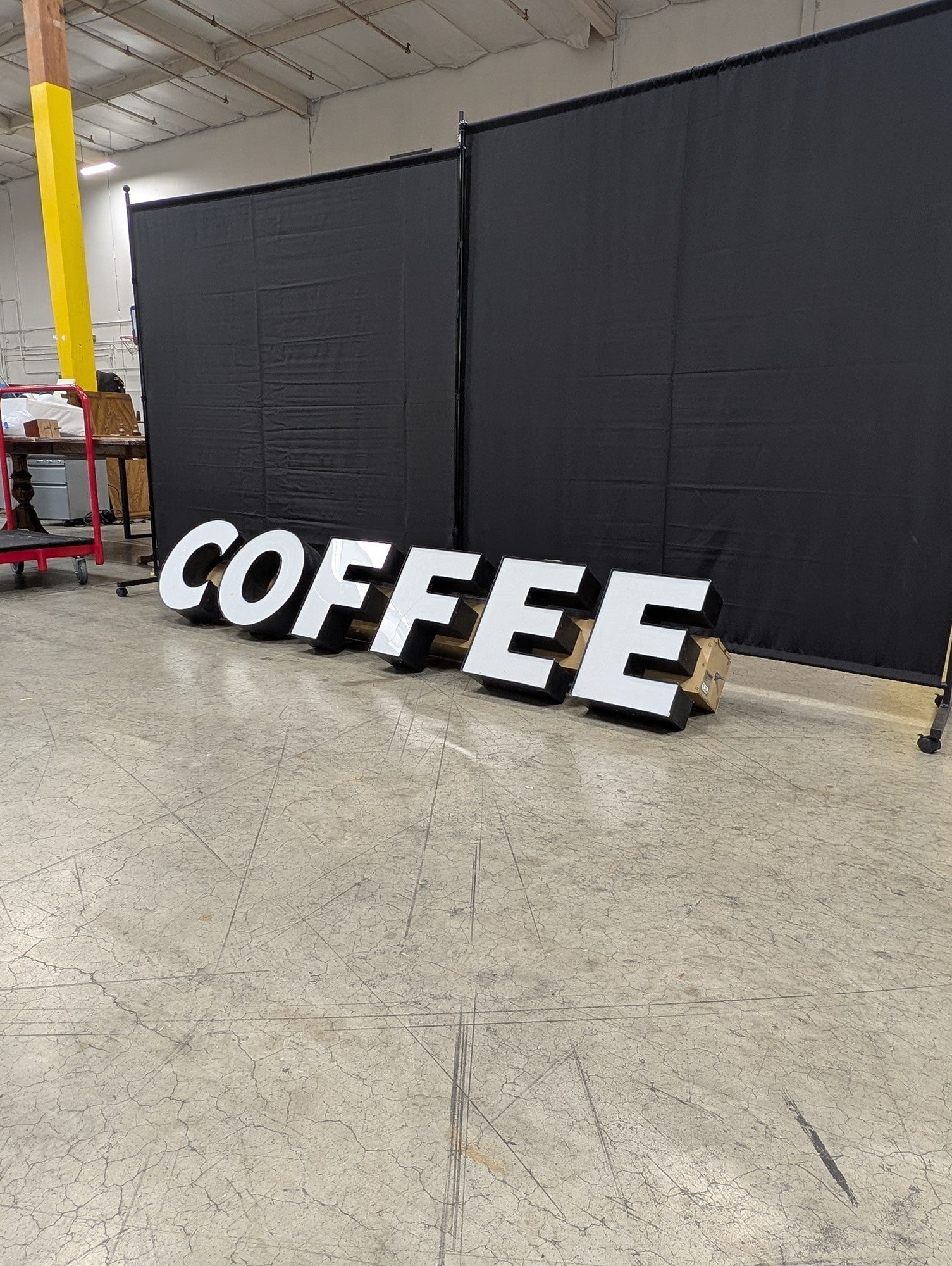 Industrial COFFEE Electric Channel Letters