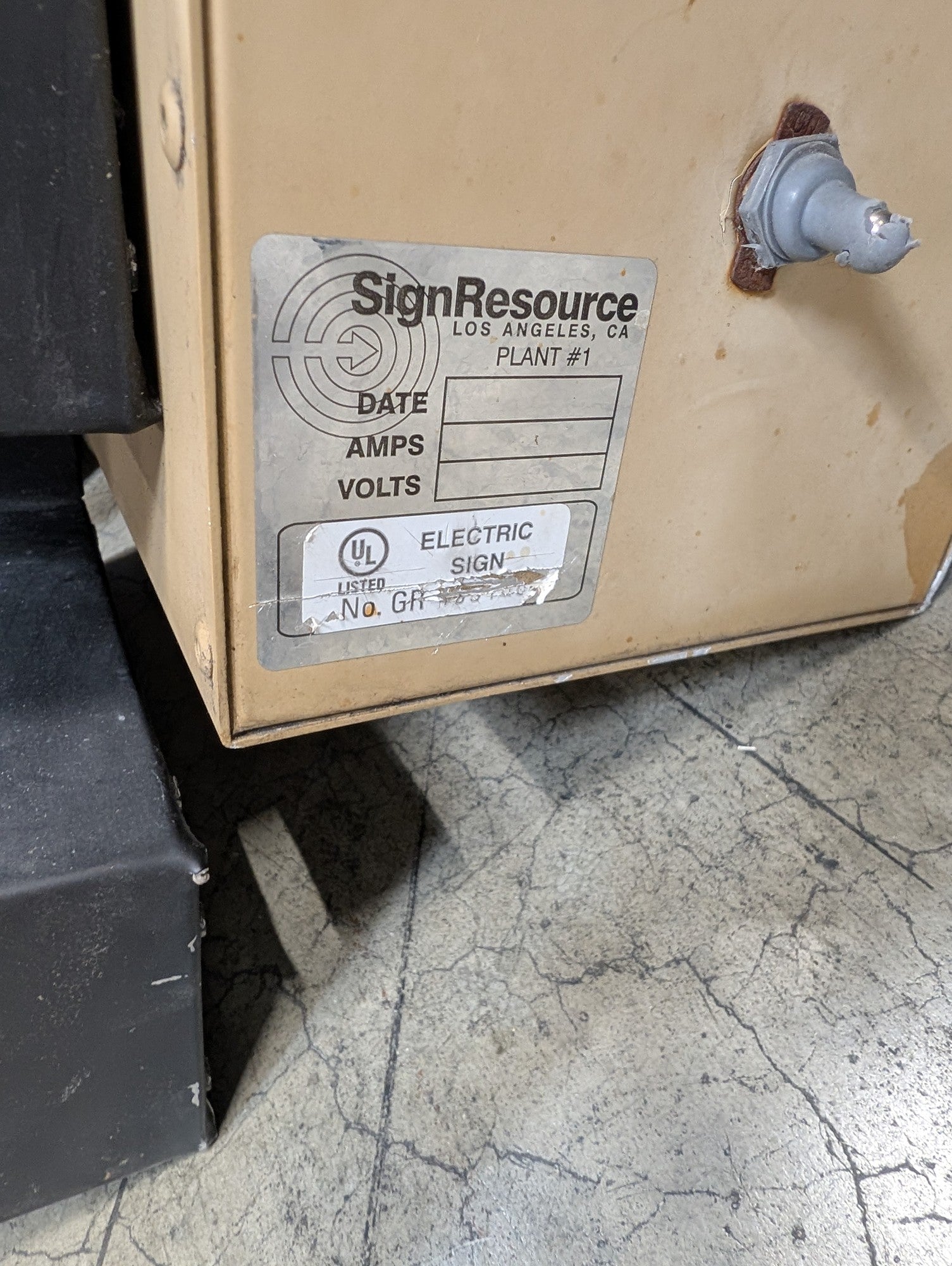 Industrial COFFEE Electric Channel Letters