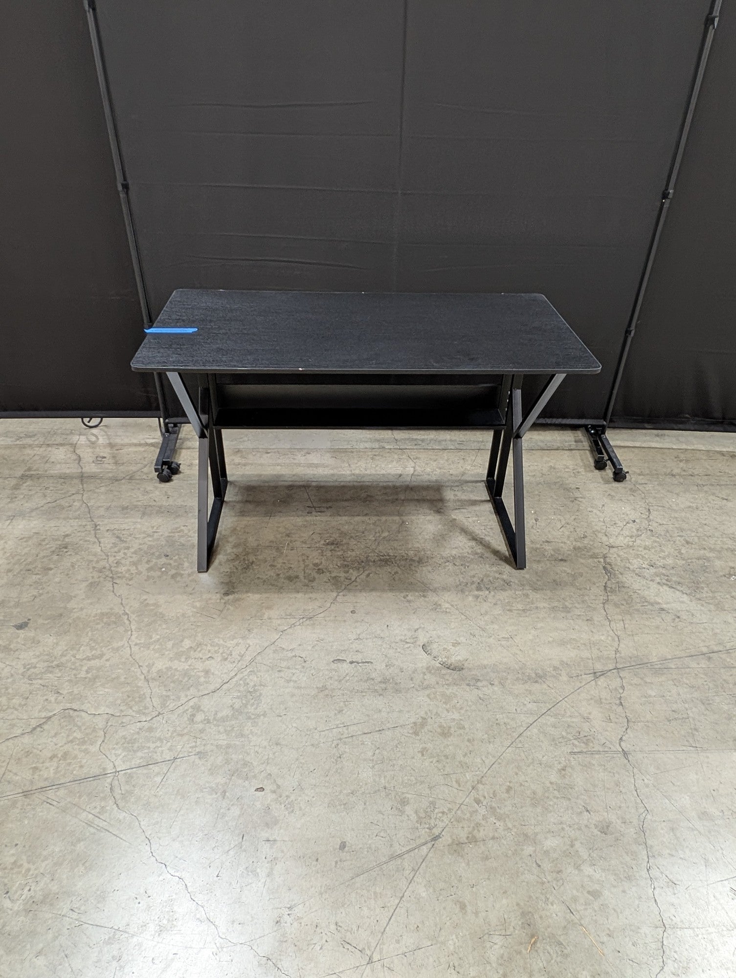 Modern Industrial Style Black Desk with Metal Frame