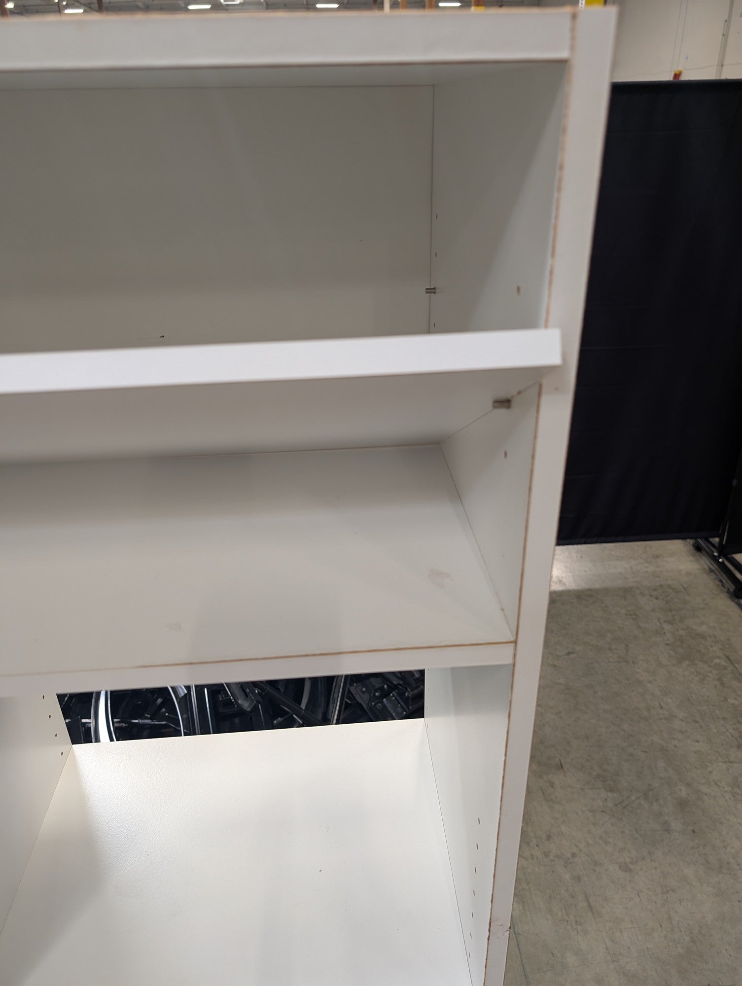 Spacious White Multi-Compartment Storage Bookcase