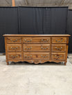 Ethan Allen Stately Wood French Provincial Nine-Drawer Dresser