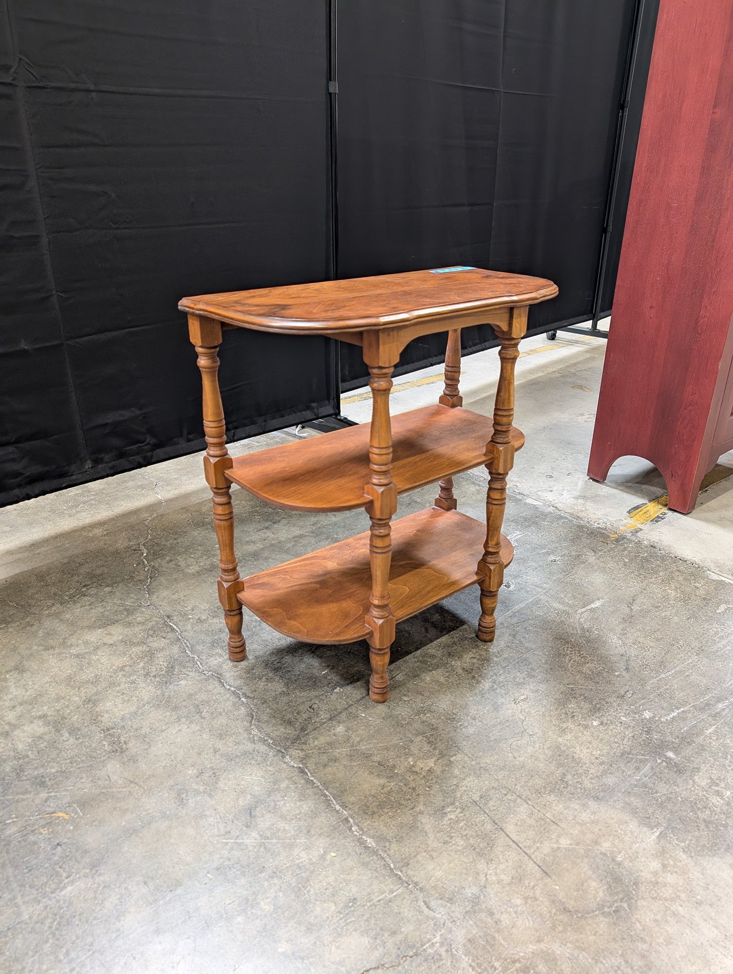 Traditional Wood Tiered Console Table