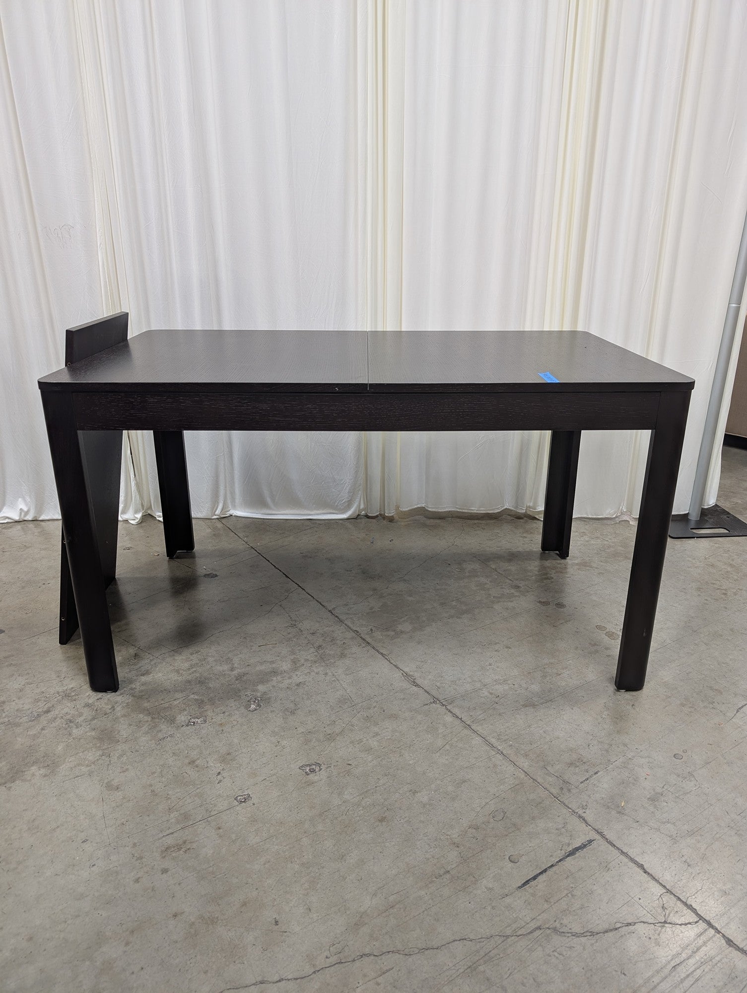 Modern Dark Wood Extendable Dining Table