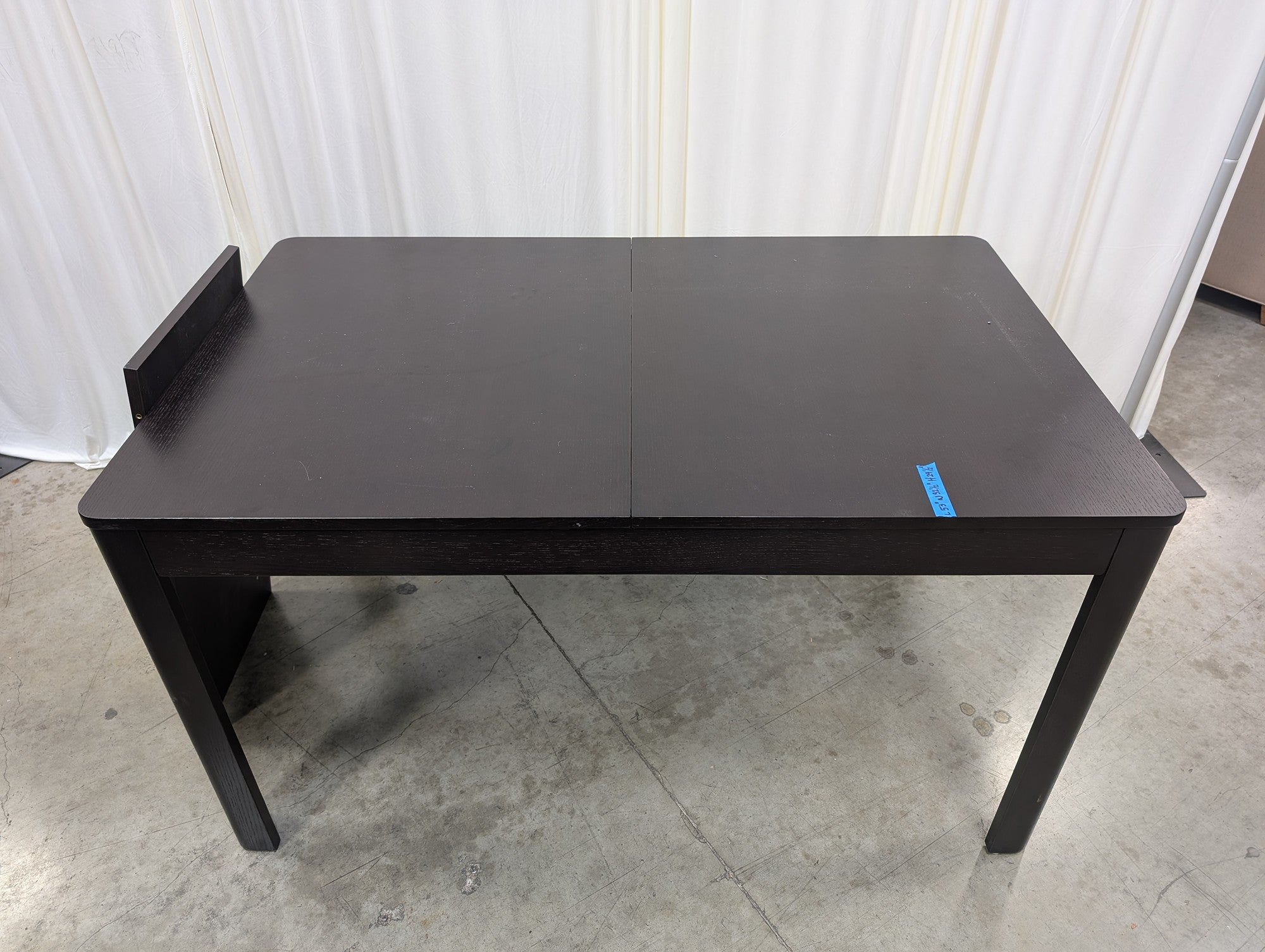 Modern Dark Wood Extendable Dining Table
