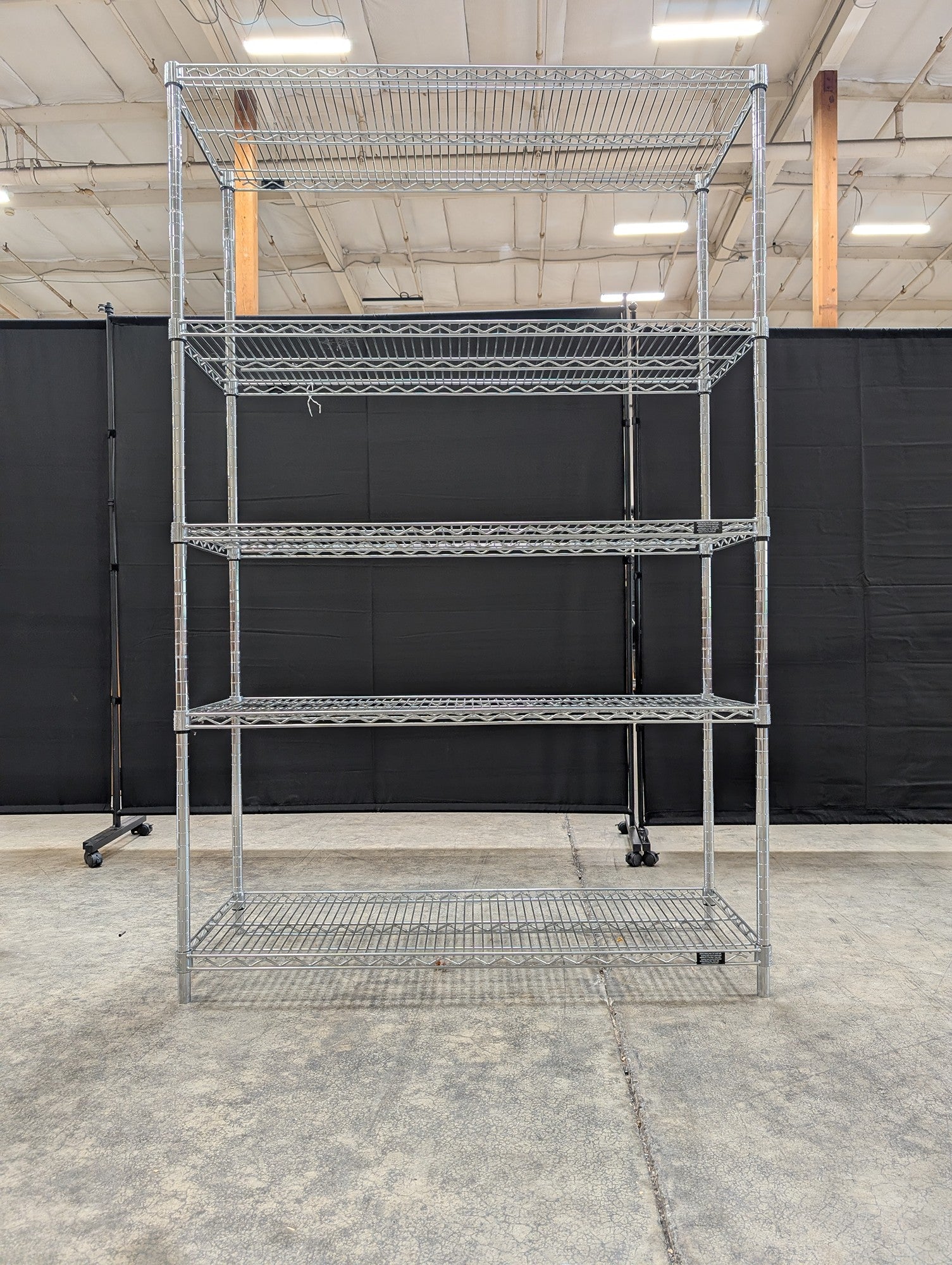 CAINMAX Shelf Tech System NSF Certified 5-Tier Chrome Wire Storage Unit