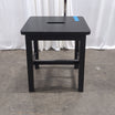 Black Wood Step Stool with Top Handle Slot