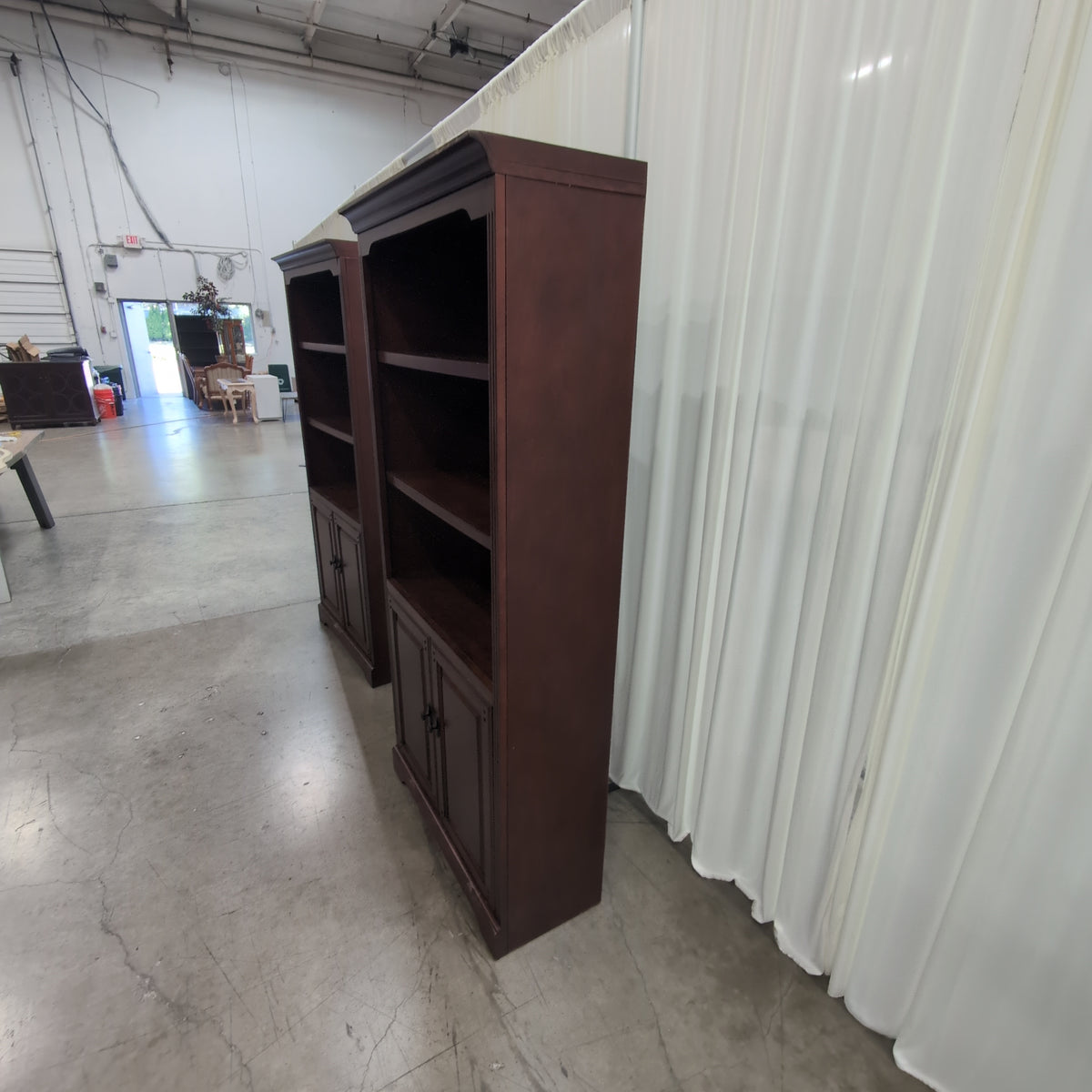Traditional Brown Wood Two-Door Cabinet