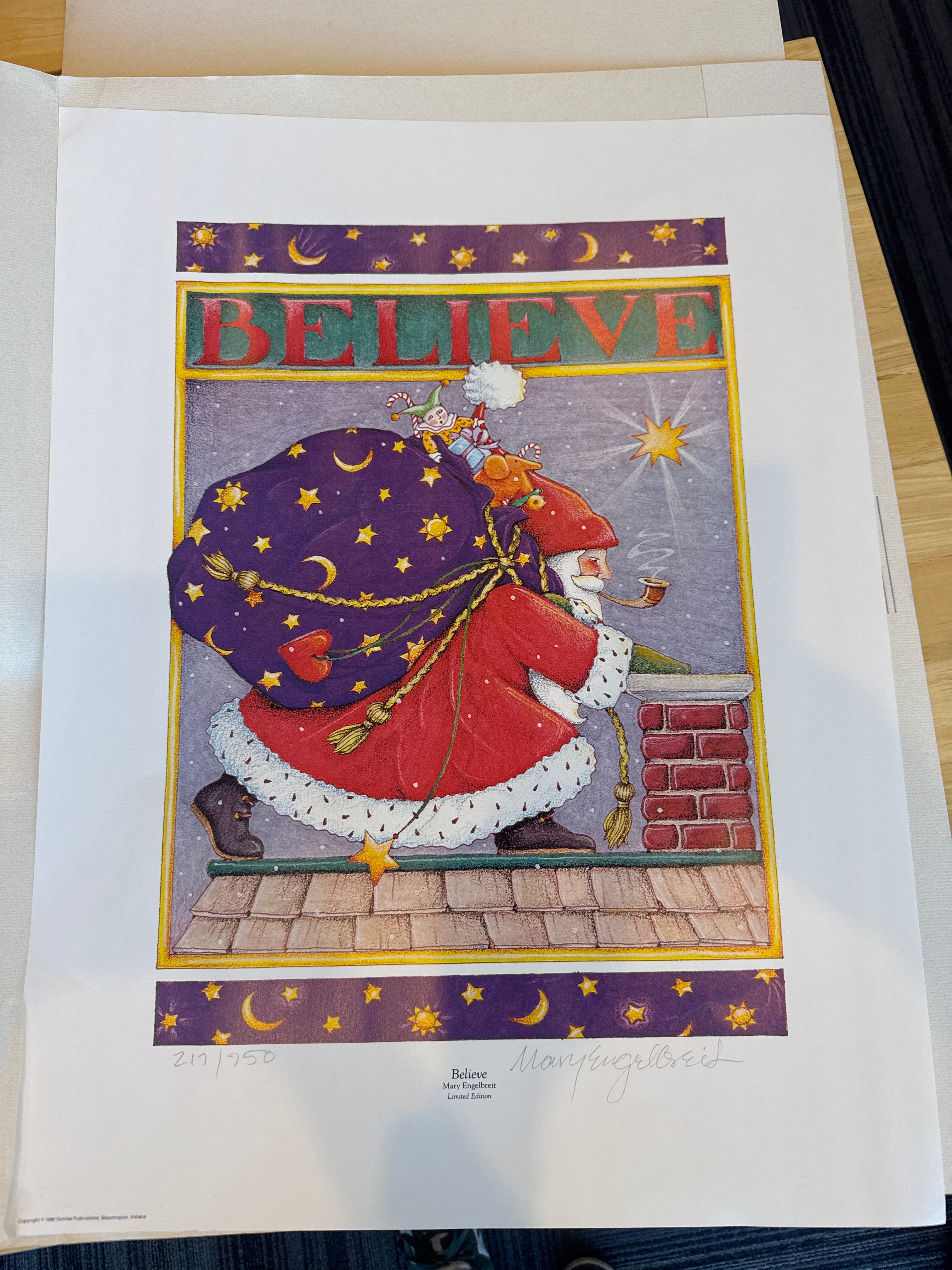 Mary Engelbreit "Believe " print