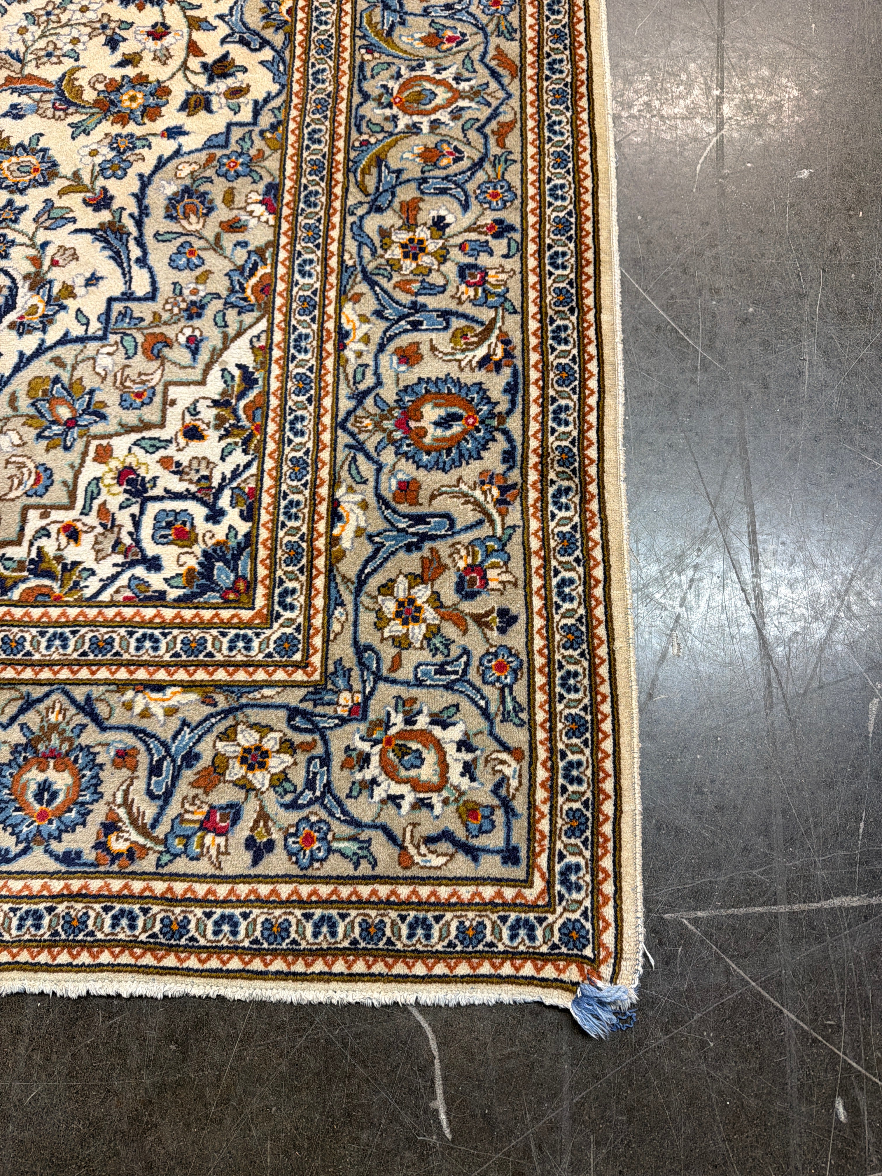 Hand-Knotted Persian Medallion Area Rug — 6'6" x 9'10"
