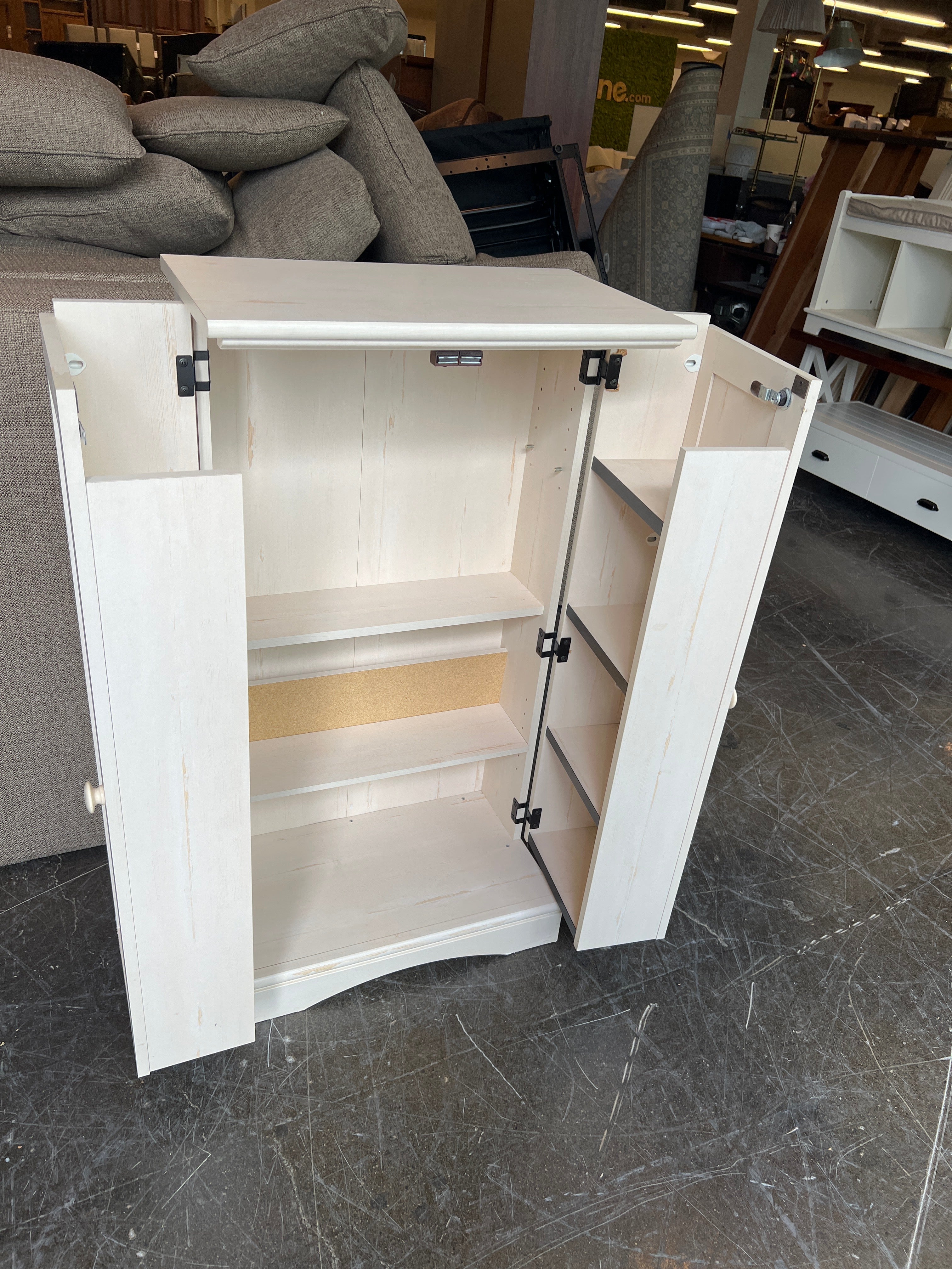 White Breadboard Cupboards