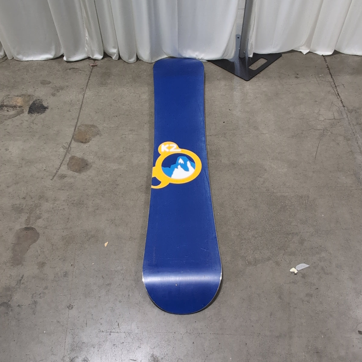 K2 Blue Snowboard with SPITFIRE Graphic