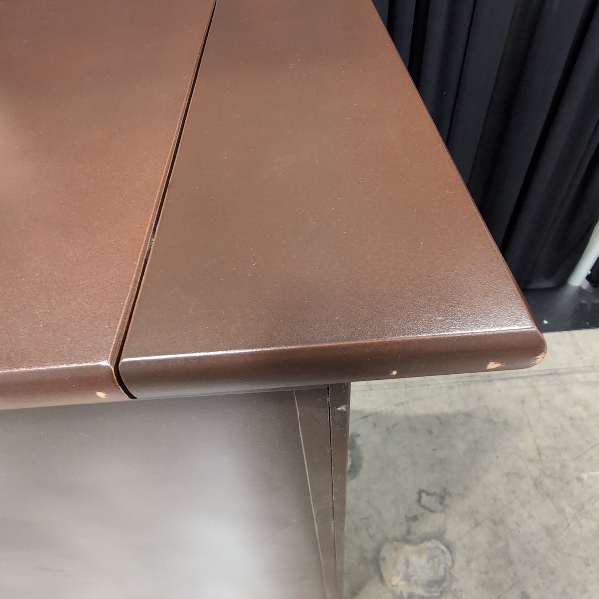 Stanley Furniture-Dark Brown Wood Kitchen Cart with Drop Leaf Top
