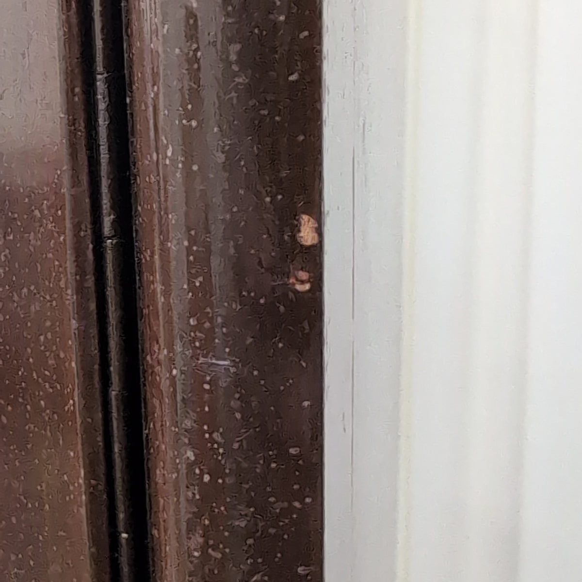 Dark Brown Wood China Cabinet with Glass Doors