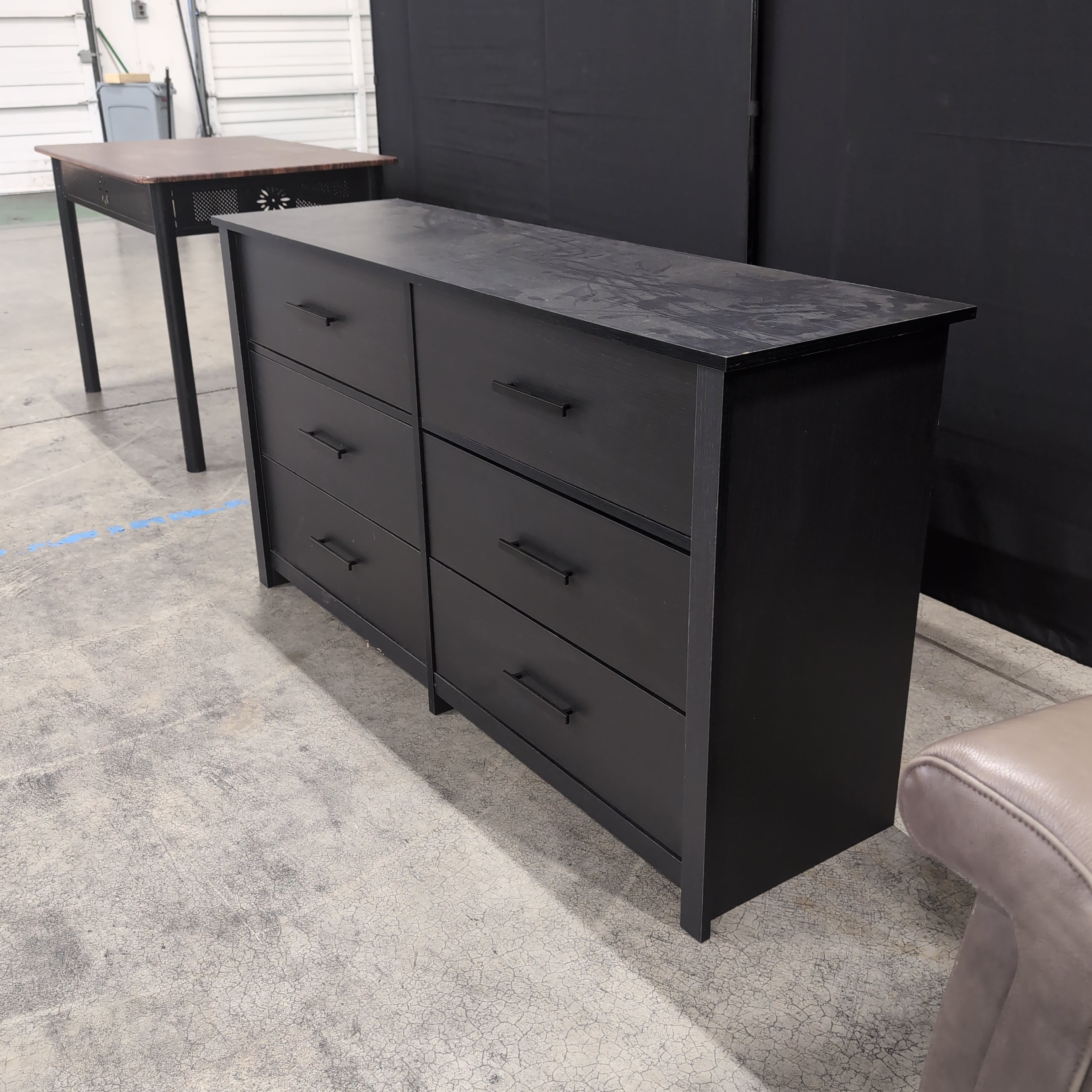 Ameriwood HOME Dark Grey Six-Drawer Dresser
